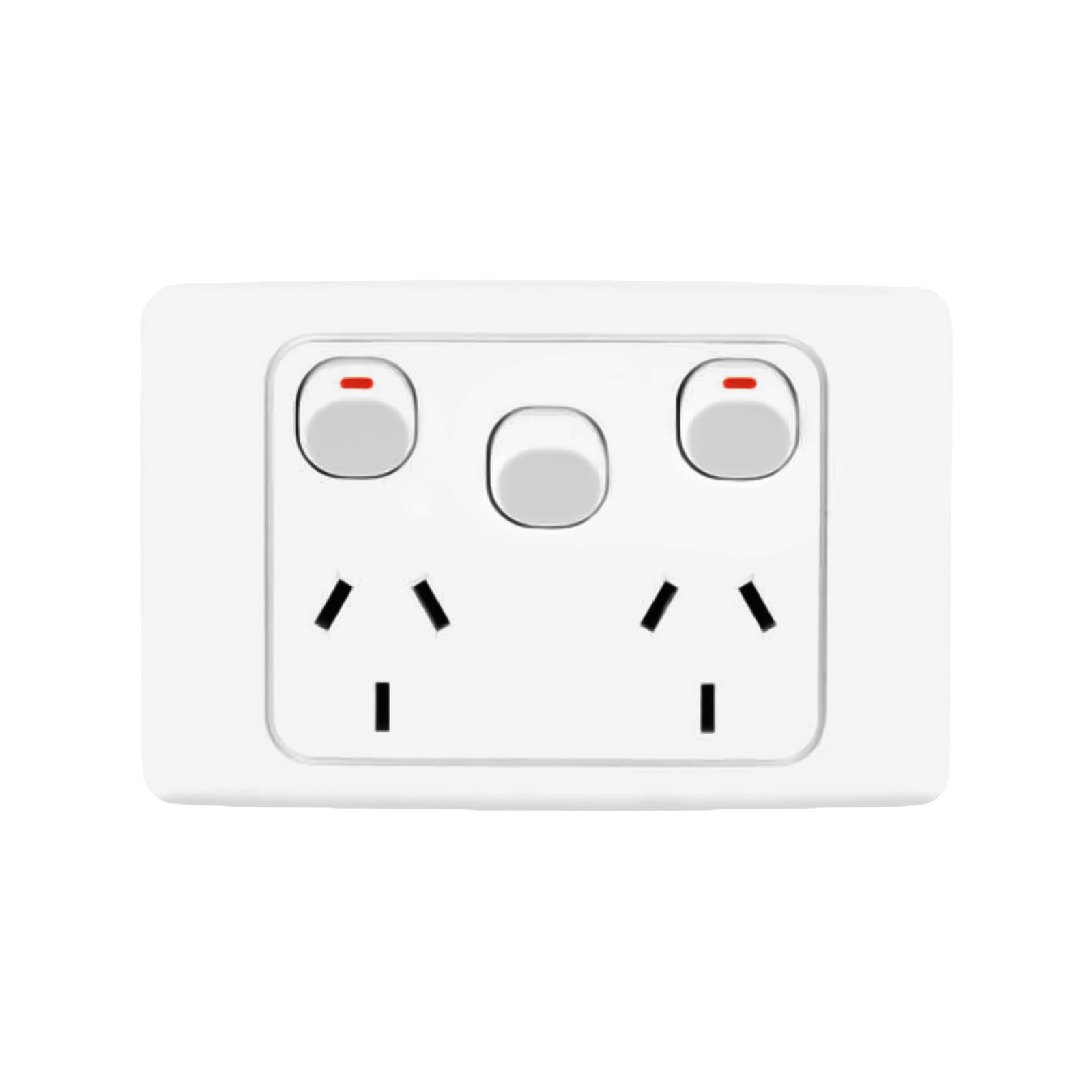 Deta Double Pole Double Power Point With Extra Switch