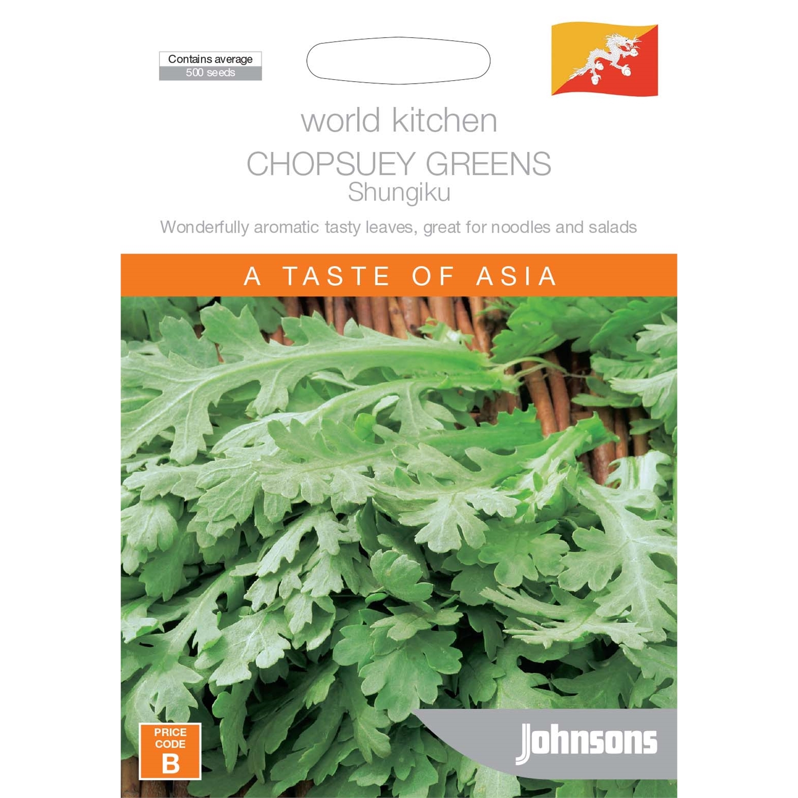 Johnsons World Kitchen Chopsuey Greens Shungiku Seeds