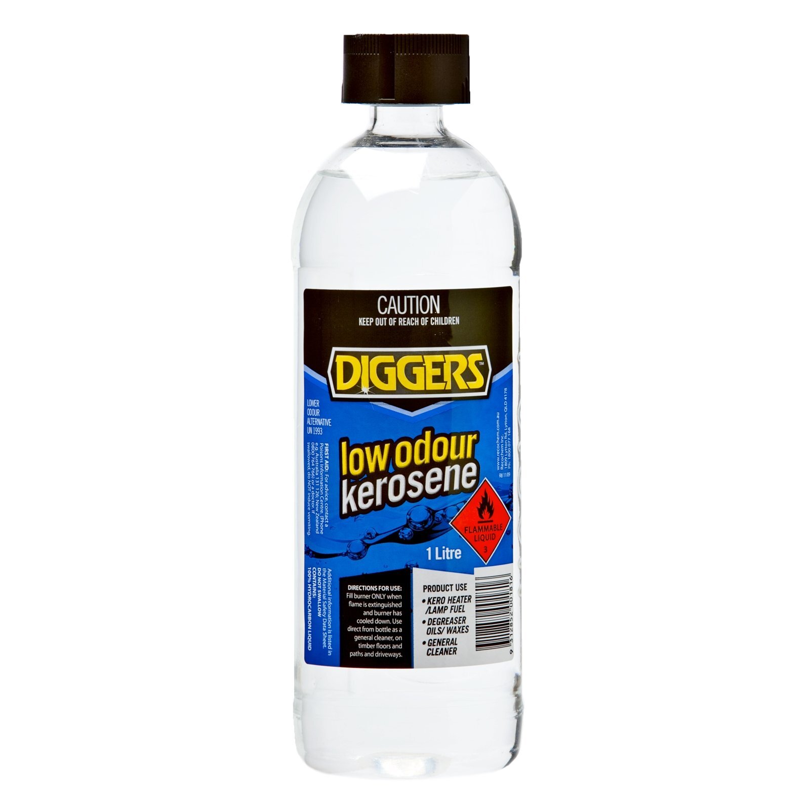 DIGGERS 1L Low Odour Kerosene - 1L