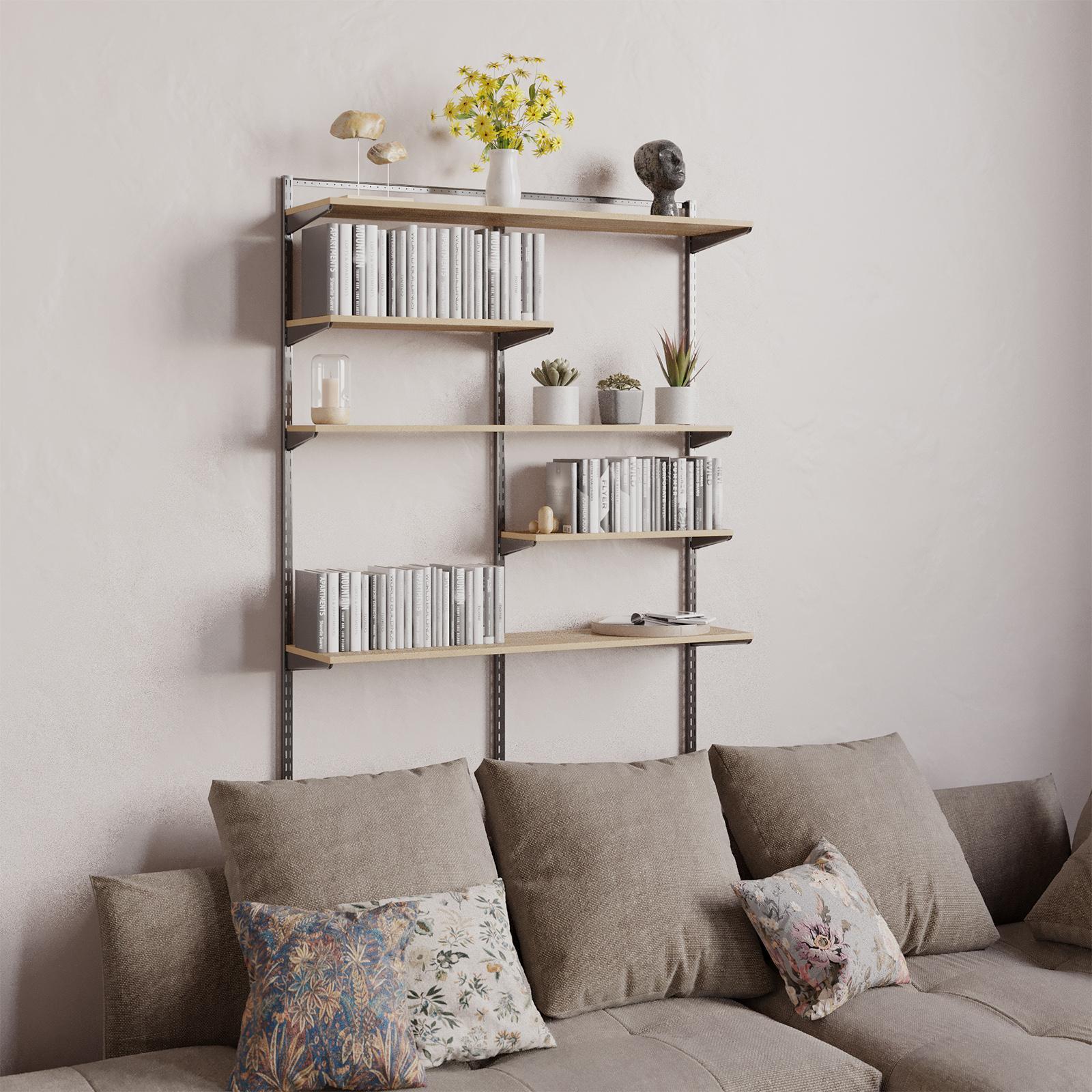 Flexi Storage Home Solutions 600 x 16 x 200mm Oak Shelf