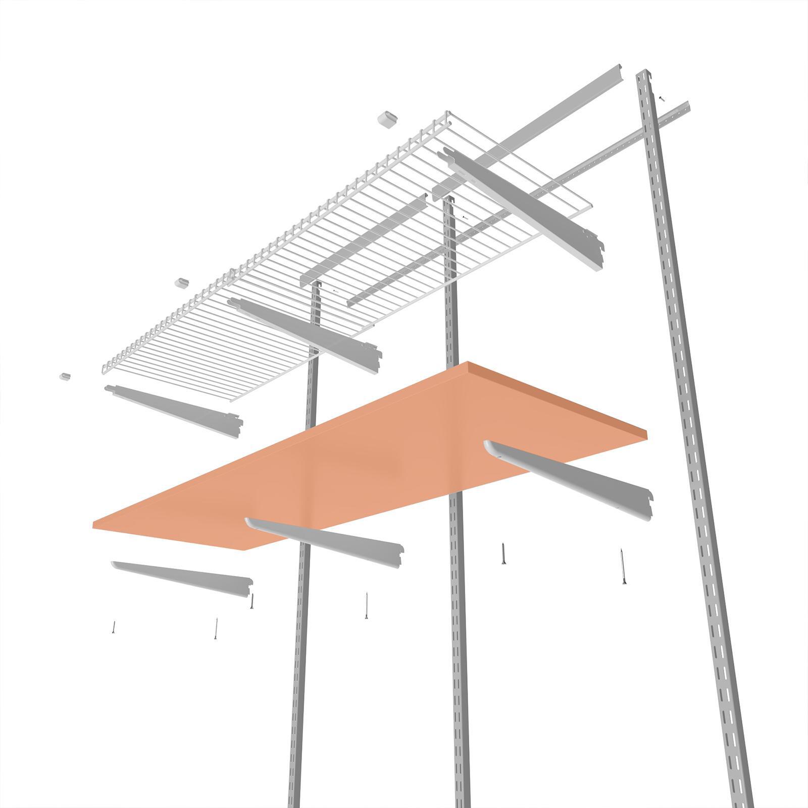 Flexi Storage Home Solutions 600 x 16 x 200mm Oak Shelf