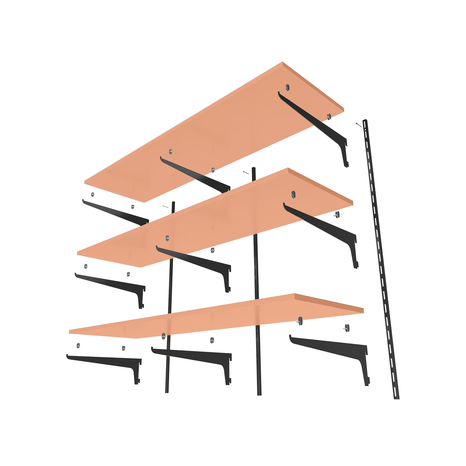 Flexi Storage Home Solutions 600 x 16 x 200mm Oak Shelf