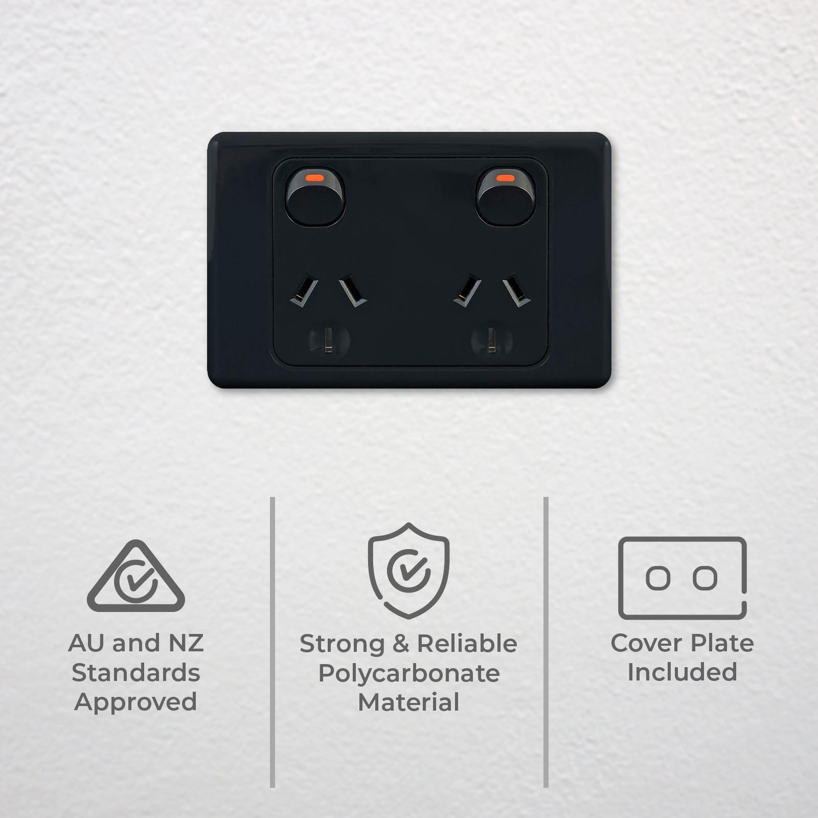 DETA Black Double Power Point - Black