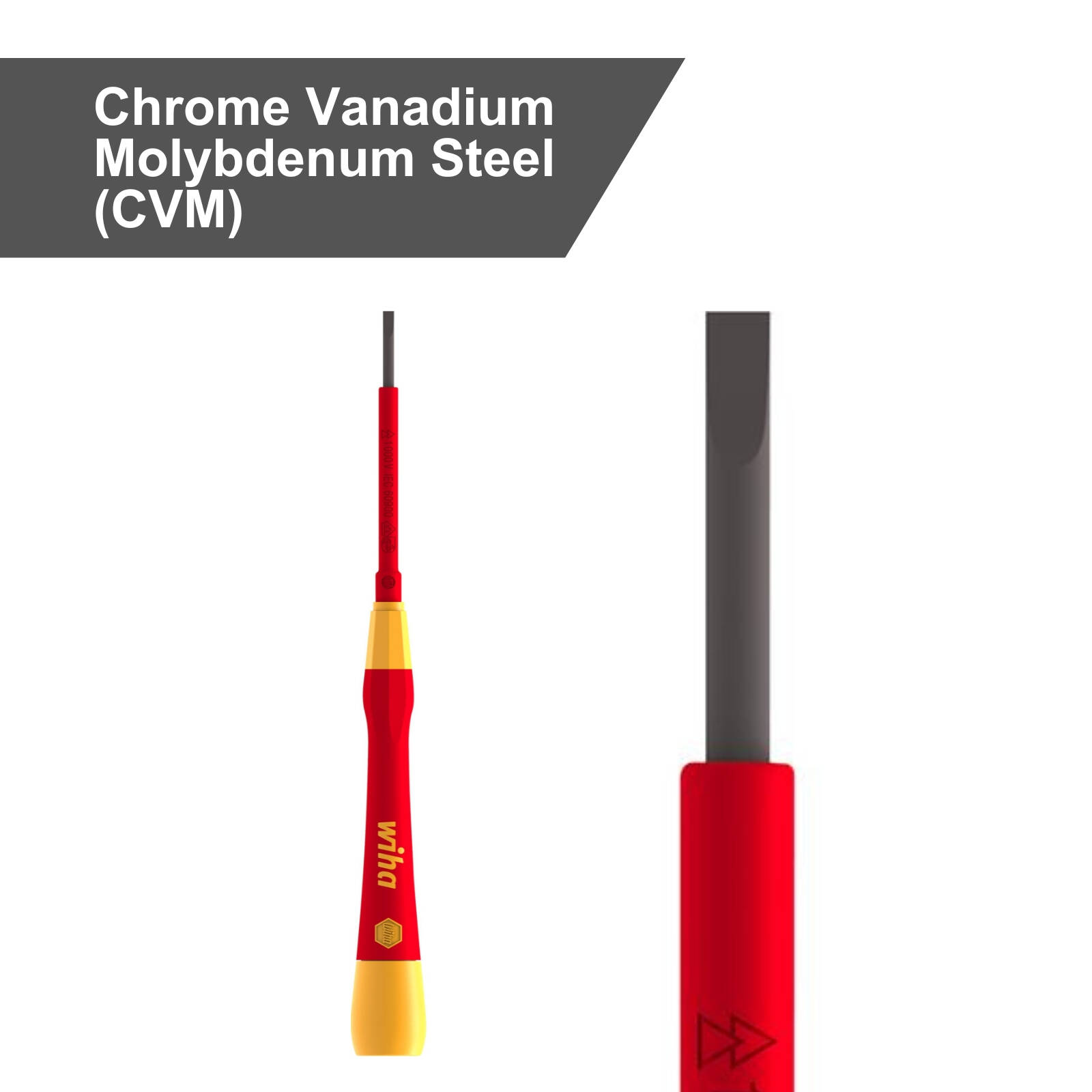 Wiha 3.5 x 65mm Precision Insulated VDE 1000V Electricians Screwdriver