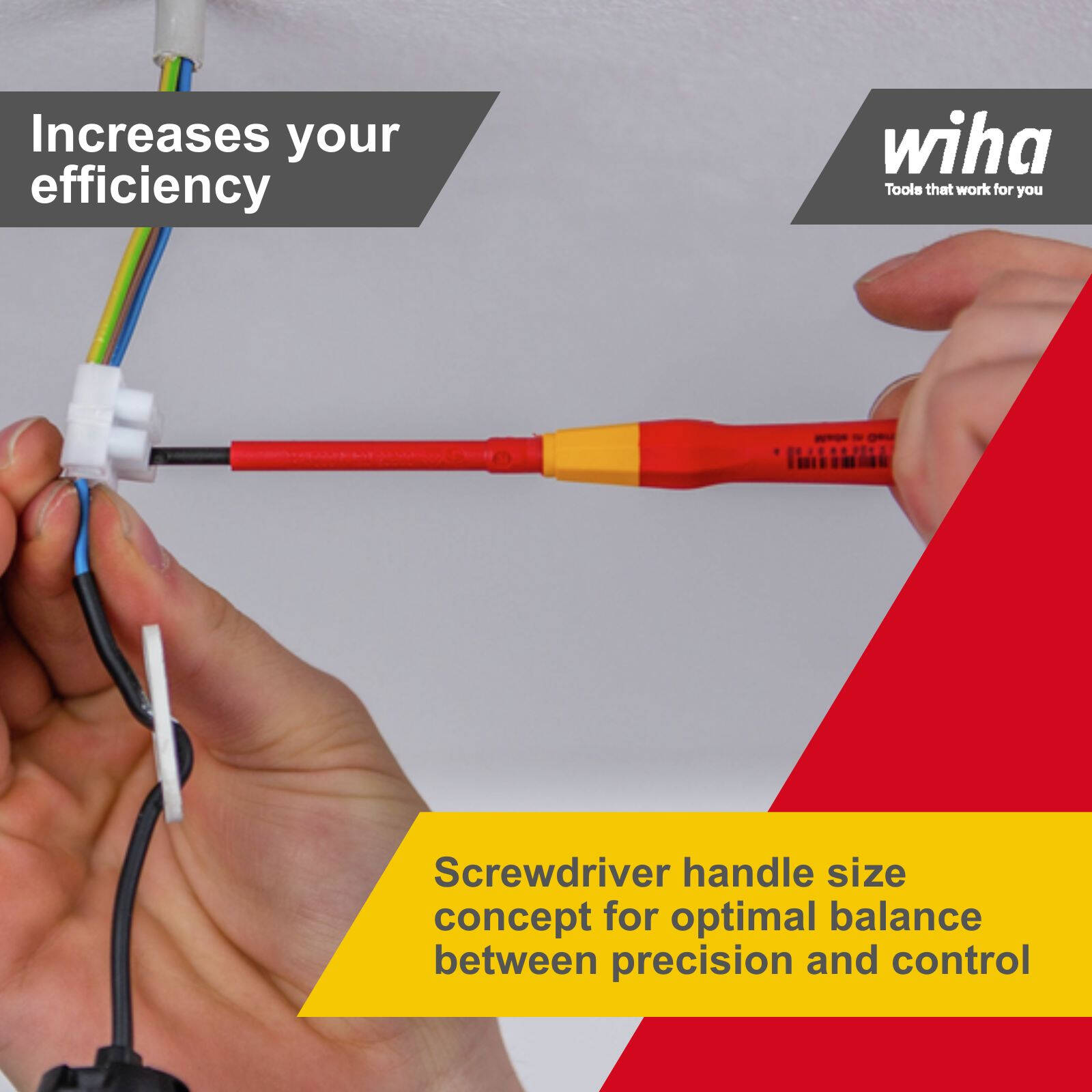 Wiha 3.5 x 65mm Precision Insulated VDE 1000V Electricians Screwdriver