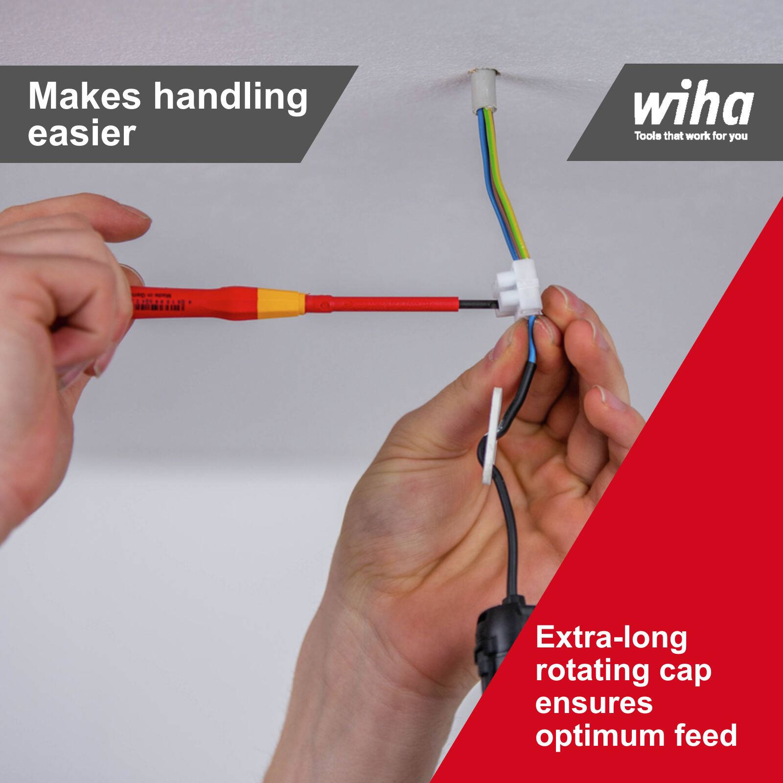 Wiha 3.5 x 65mm Precision Insulated VDE 1000V Electricians Screwdriver