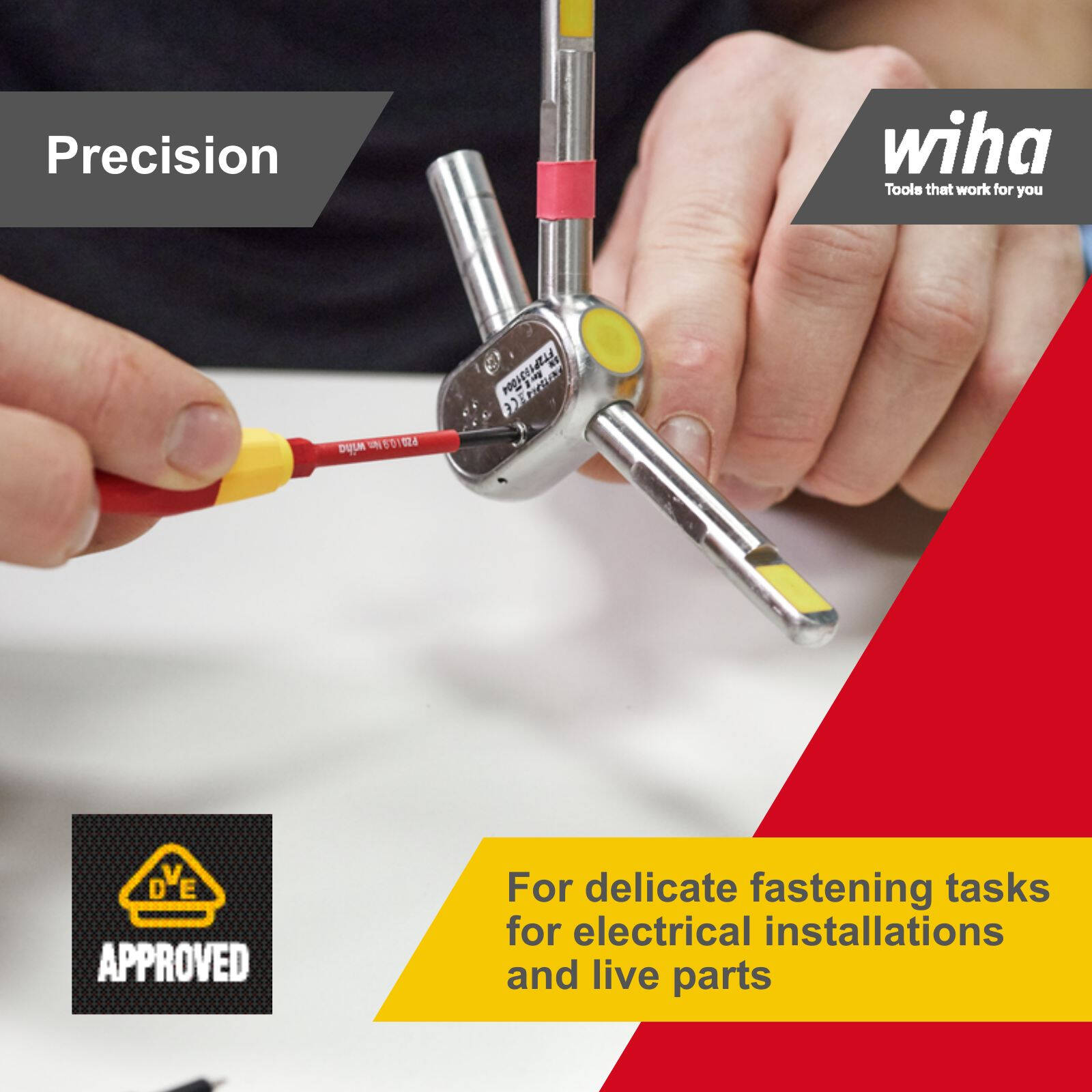 Wiha 3.5 x 65mm Precision Insulated VDE 1000V Electricians Screwdriver