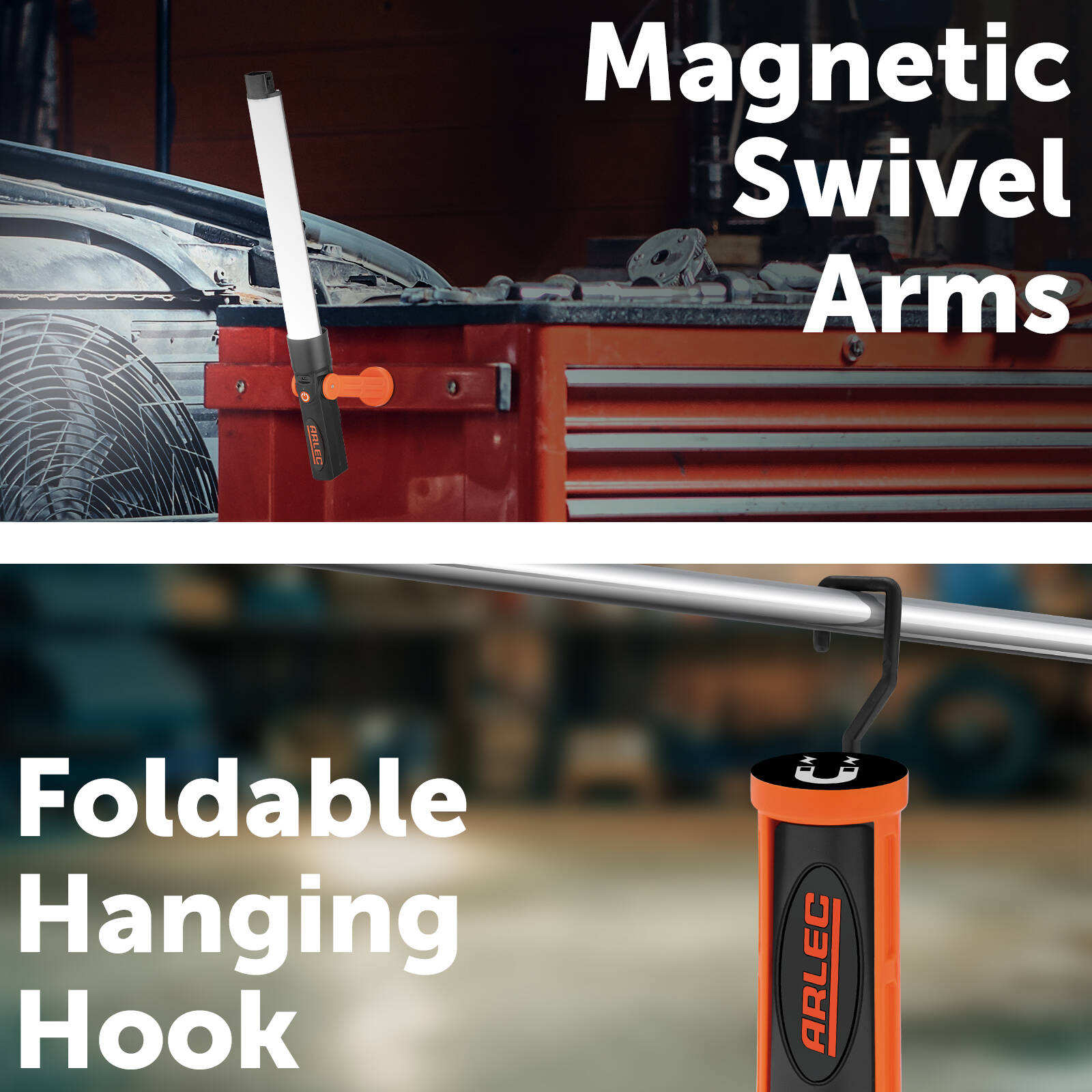 Arlec 2 x 3W 400lm Multi Purpose Portable LED Work Light 5 Arlec 2 x 3W 400lm Multi Purpose Portable LED Work Light