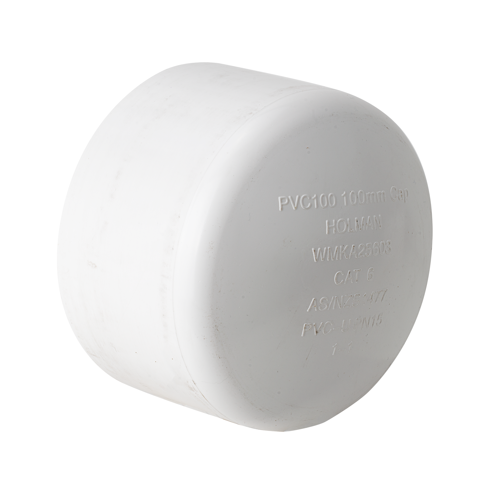 Holman 100mm Press PVC Cap End