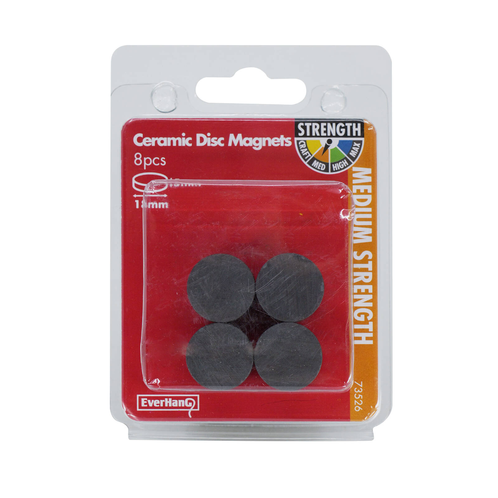 Everhang 18mm Ceramic Disc Magnet - 8 Pack 5 Everhang 18mm Ceramic Disc Magnet - 8 Pack