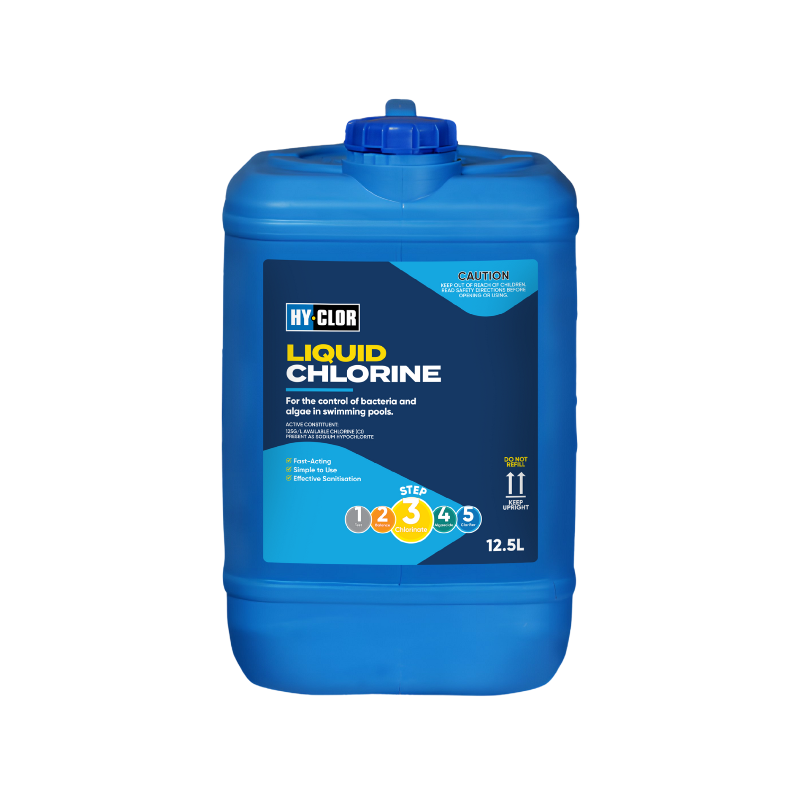 Hy-Clor 12.5L Liquid Pool Chlorine