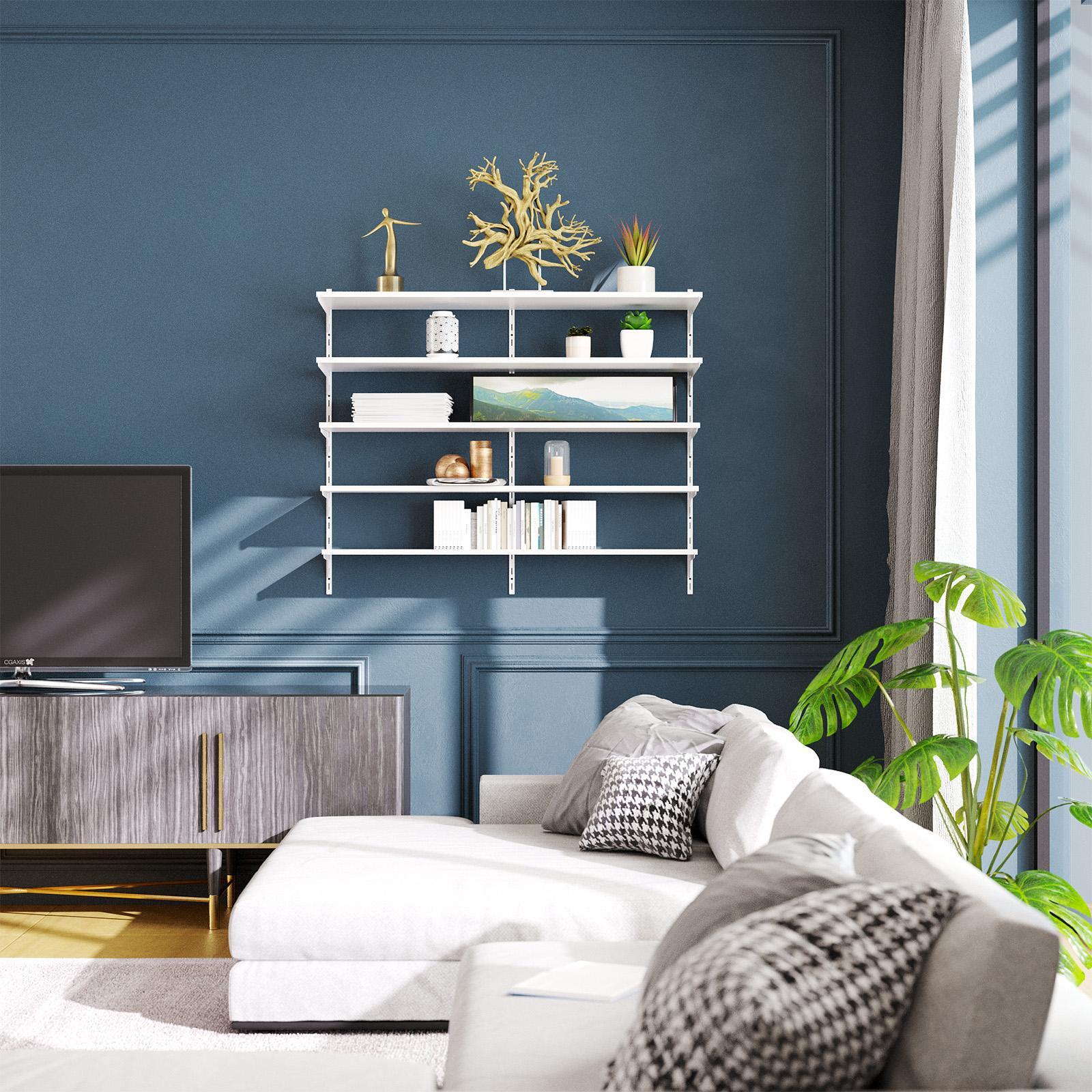 Flexi Storage Home Solutions 500mm White Single Slot Bracket