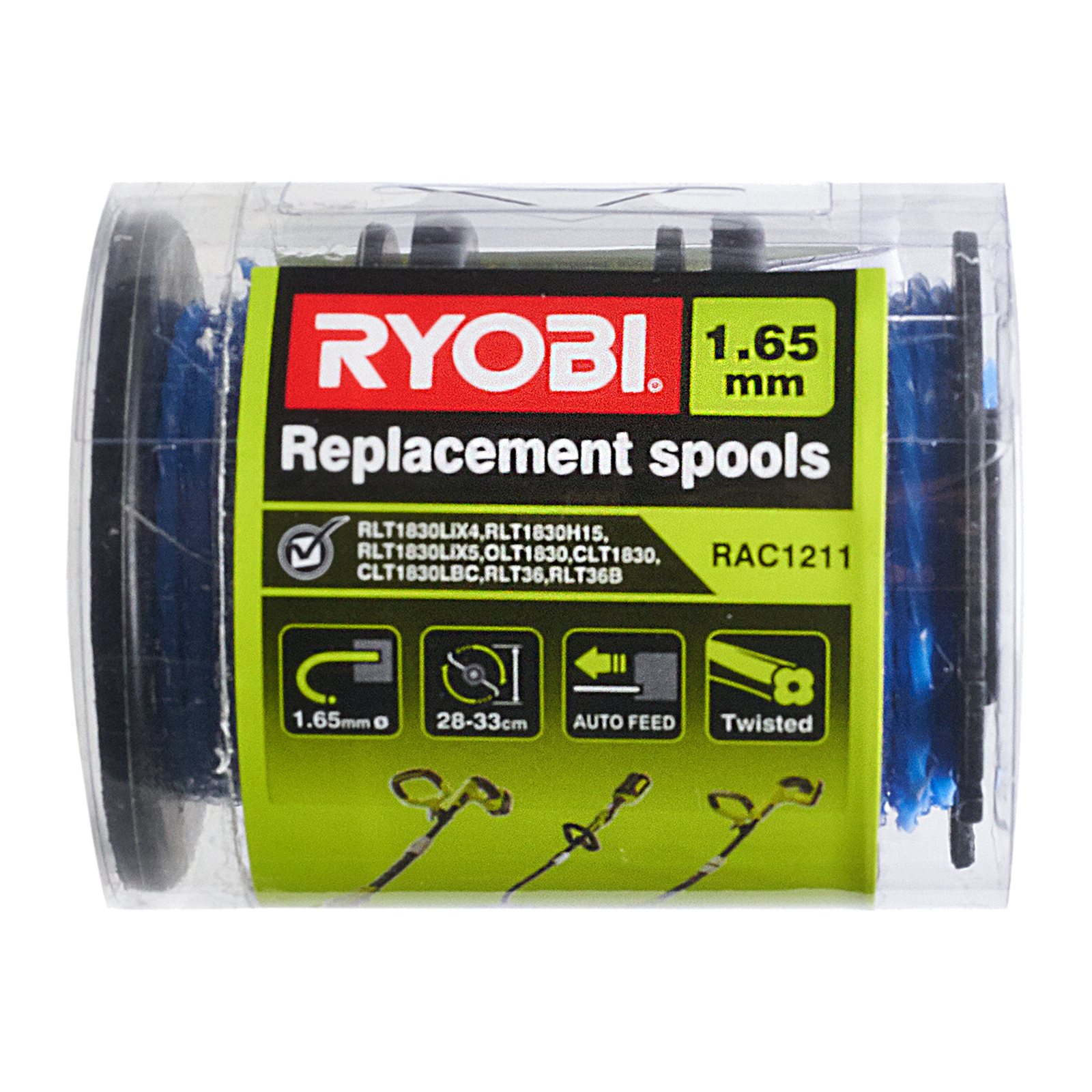Ryobi Line Trimmer Spool And Line - 3 Pack