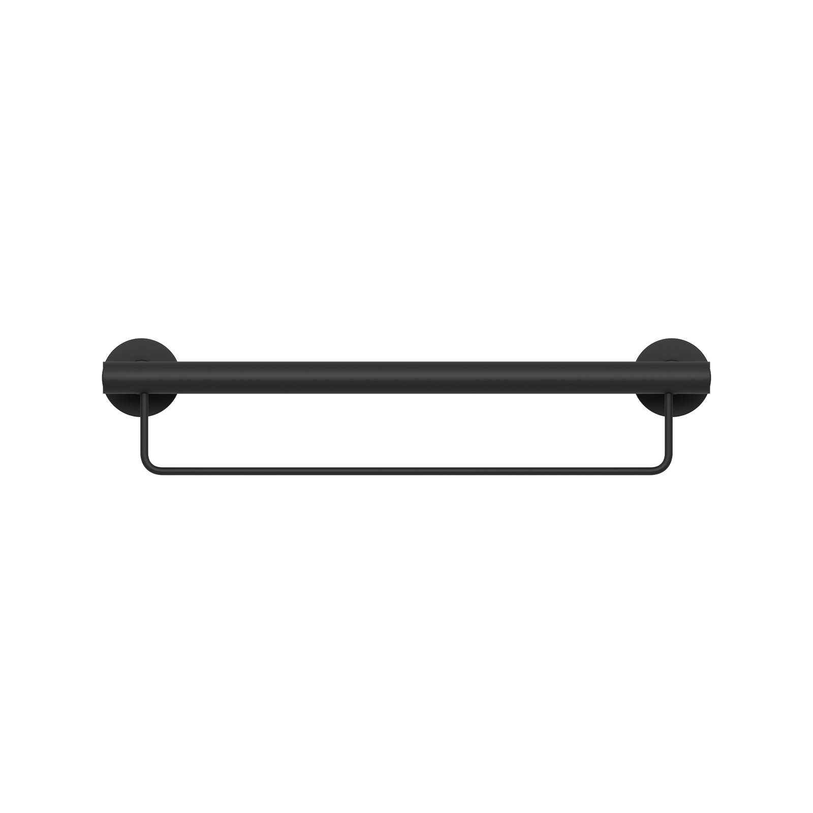 evekare 600mm Black Towel Rail with Grab Rail 3 evekare 600mm Black Towel Rail with Grab Rail