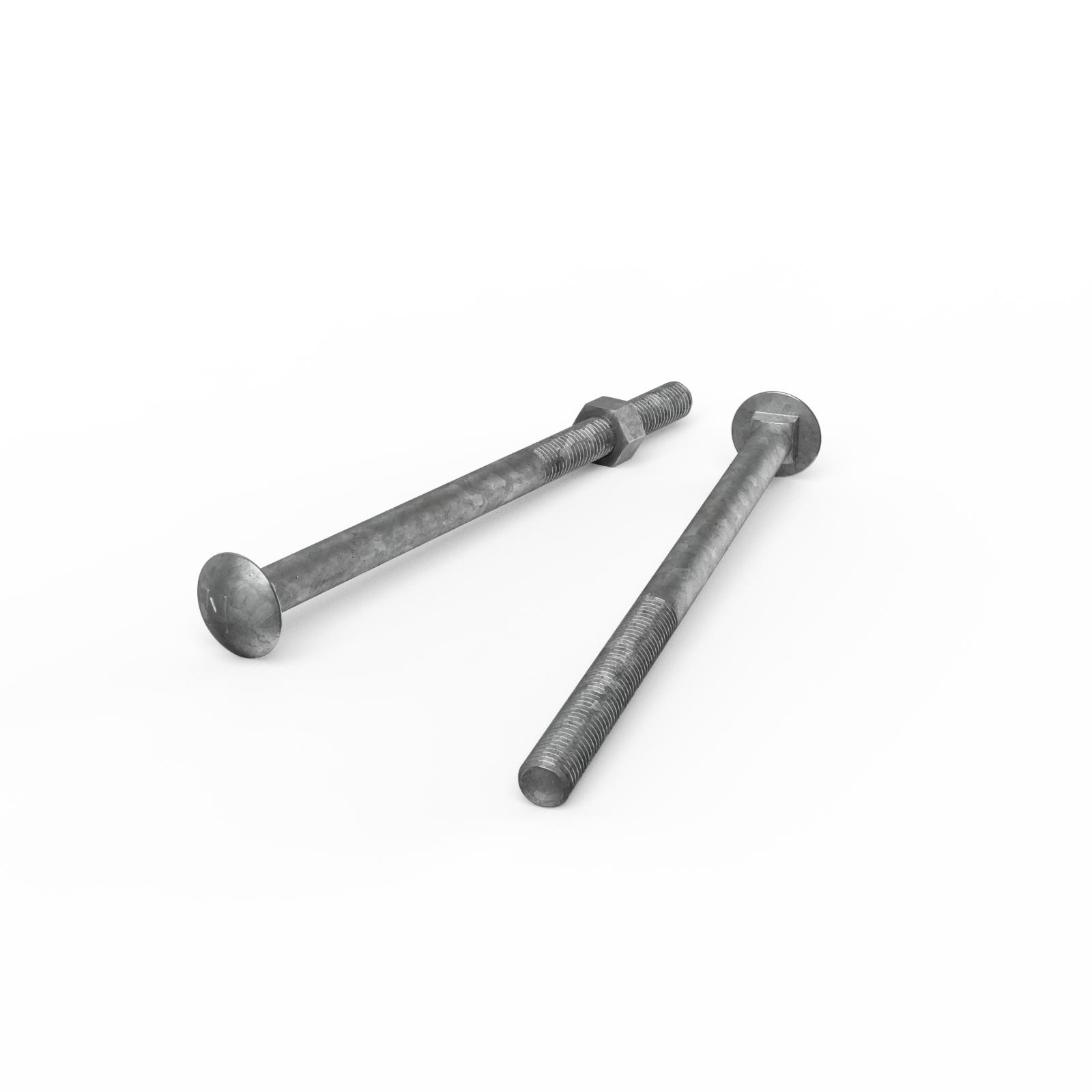 ZENITH M12 x 200mm Hot Dip Galvanised Cup Head Bolts & Nuts - Each