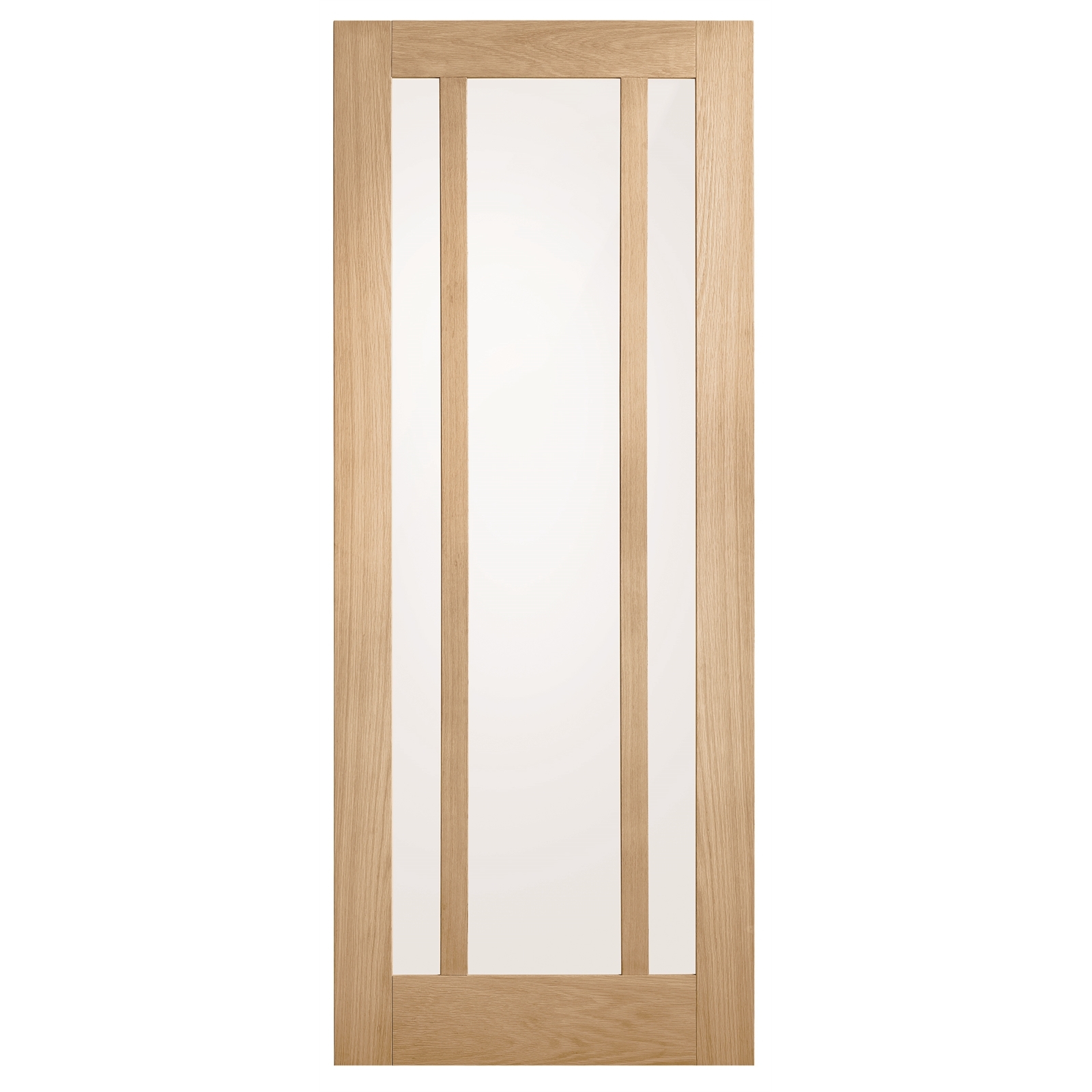 Corinthian 2040 x 720 x 35mm Internal Door White Oak Moda Translucent Glass AMODG19