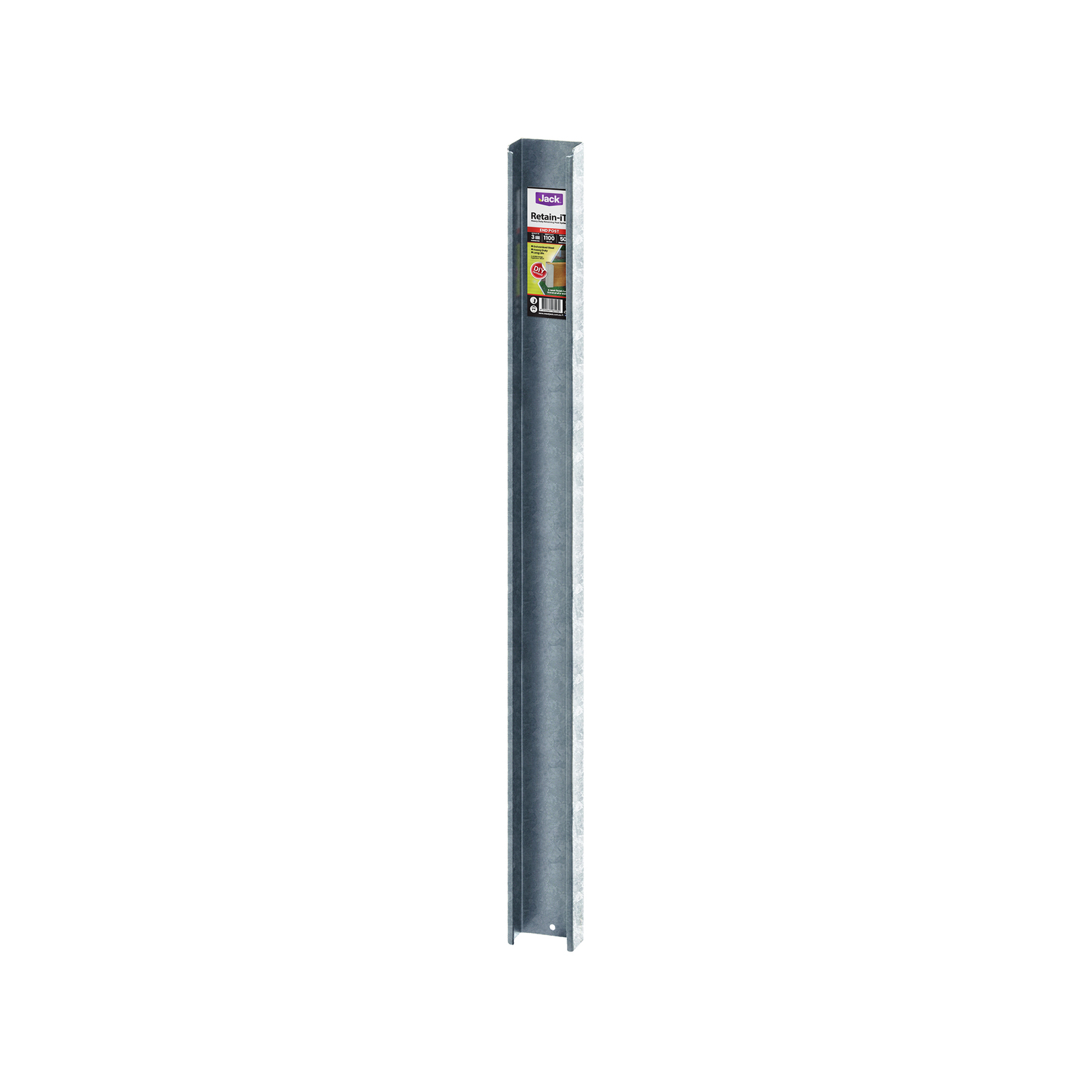 Jack 50 x 1100mm Galvanised Steel Retain It Sleeper Upright End Post - 1100mm