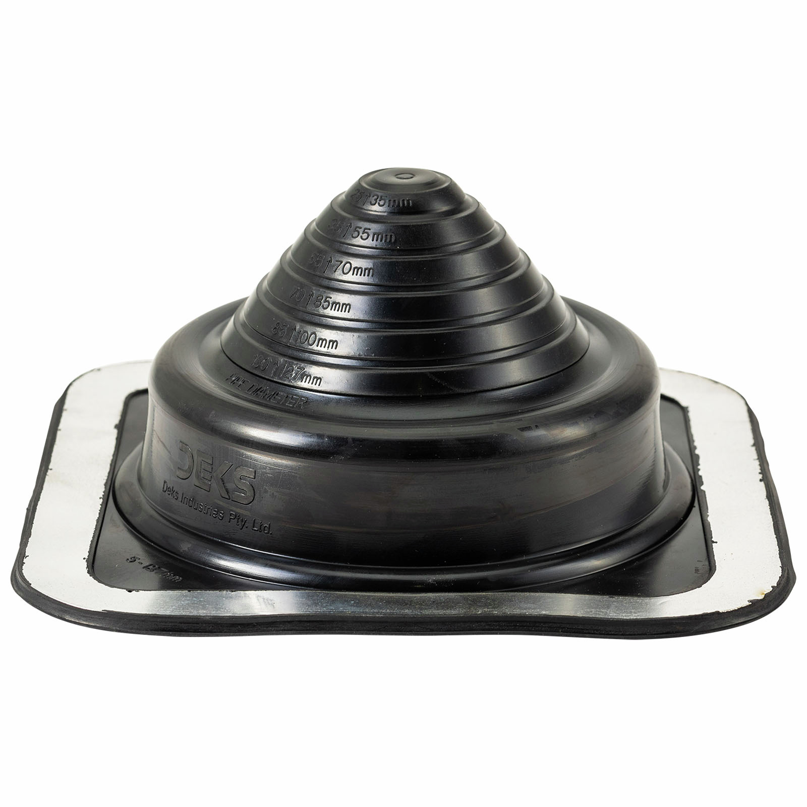 Deks 5 - 127mm Black Dektite Premium Roof Flashing 3 Deks 5 - 127mm Black Dektite Premium Roof Flashing