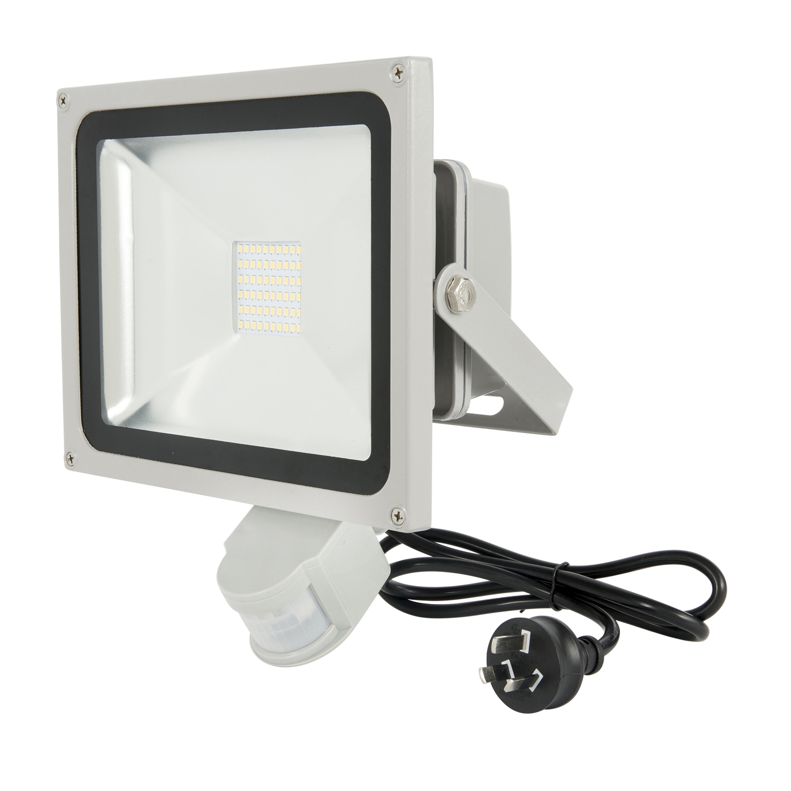 Brilliant 30W Grey Ranger III DIY LED Sensor Flood Light