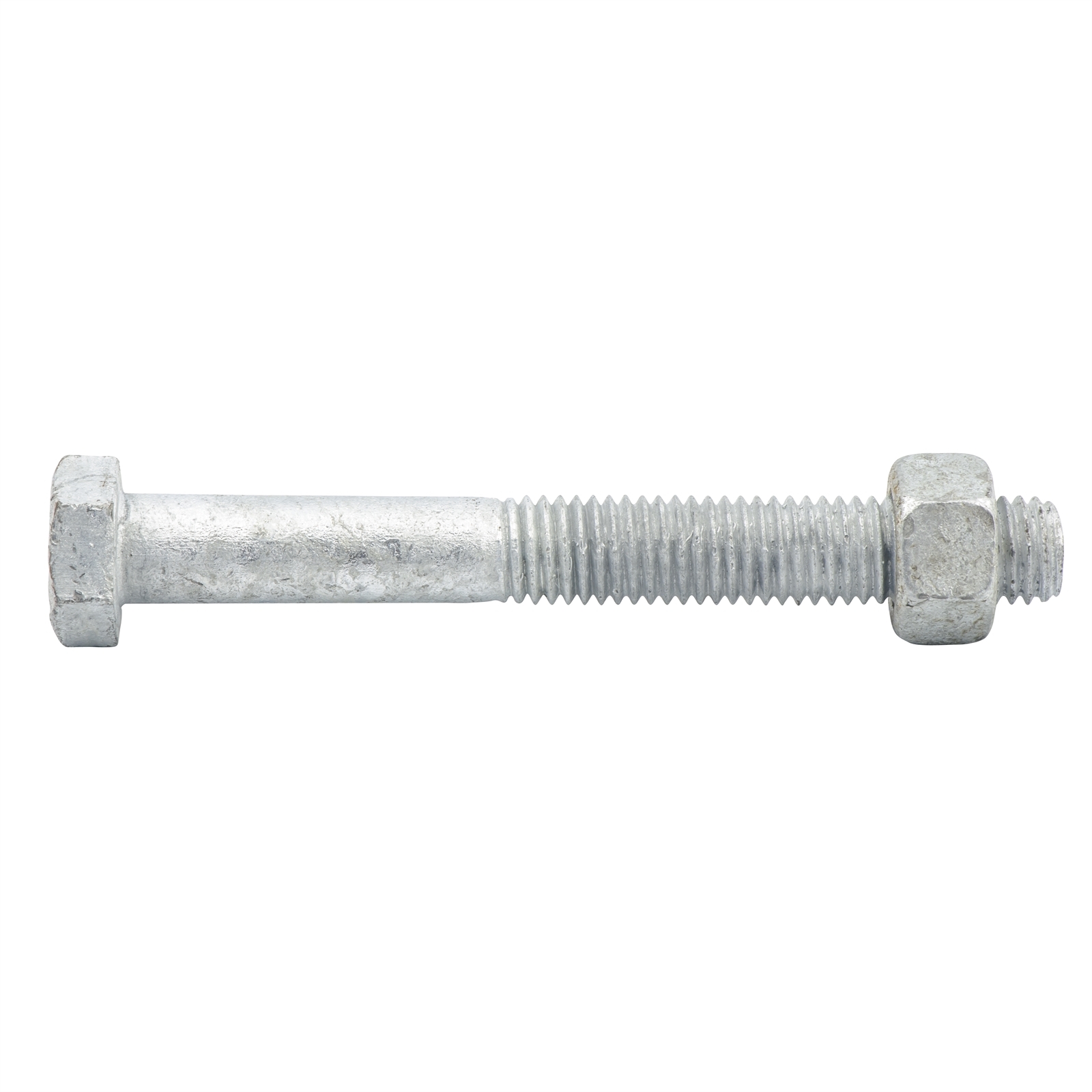 ZENITH M12 x 100mm Hot Dip Galvanised Hex Head Bolts and Nuts - 12 Pack