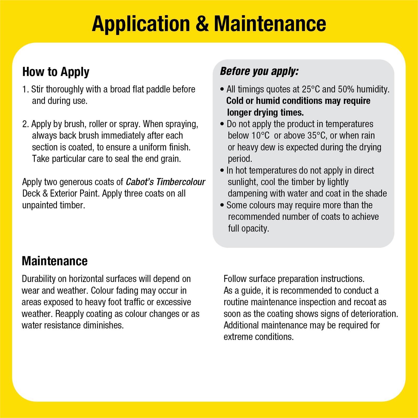 Cabot's 4L Deep Base Timbercolour Deck And Exterior Paint 4 Cabot's 4L Deep Base Timbercolour Deck And Exterior Paint