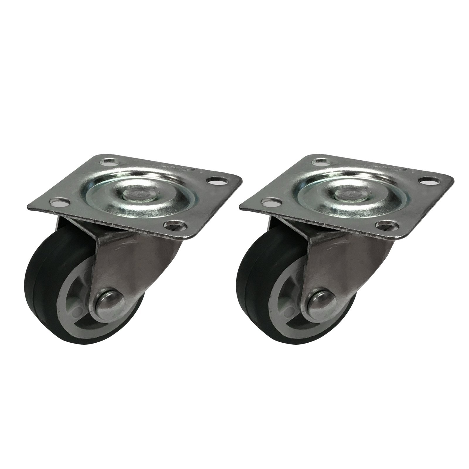 Move It 30mm 20kg Grey Swivel Plate Castor - 2 Pack