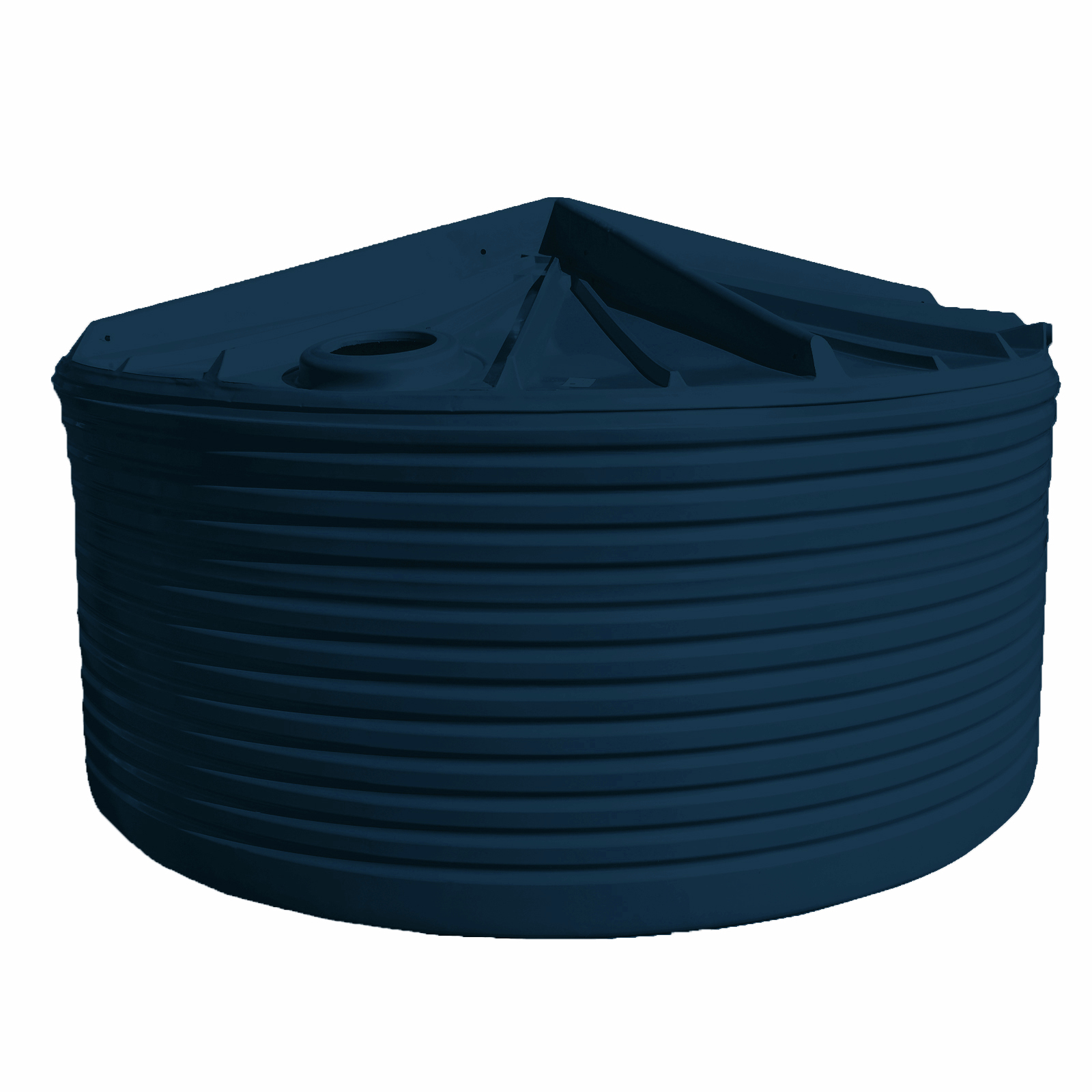 Clark Tanks 23600L Round Poly Water Tank - Stormedge Blue