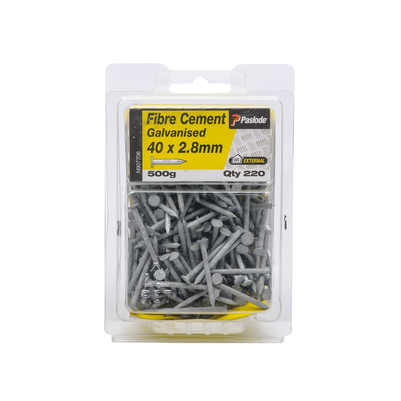 Paslode 40 x 2.8mm 500g Galvanised Fibre Cement Nails - 220 Pack