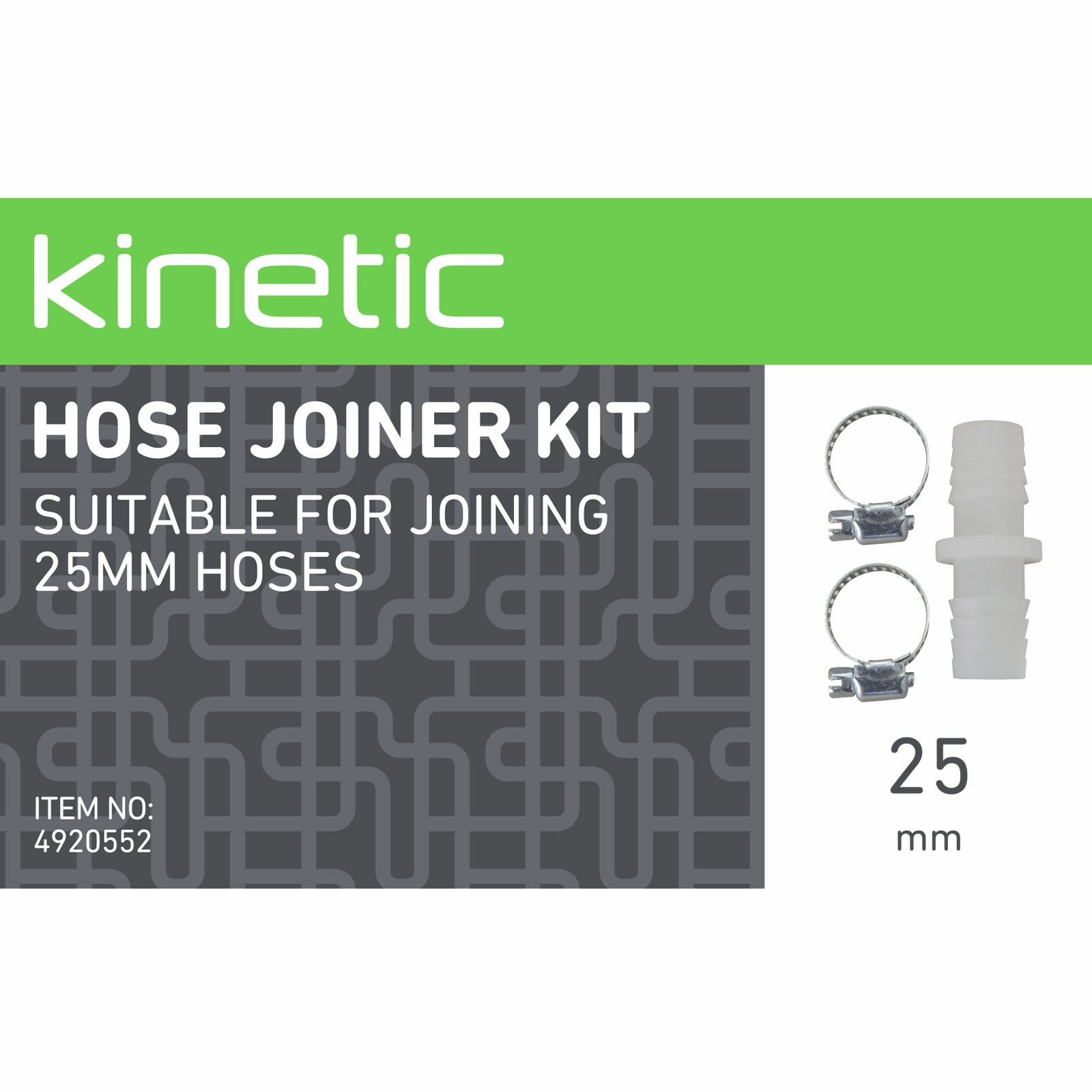Kinetic 25mm Hose Joiner Kit