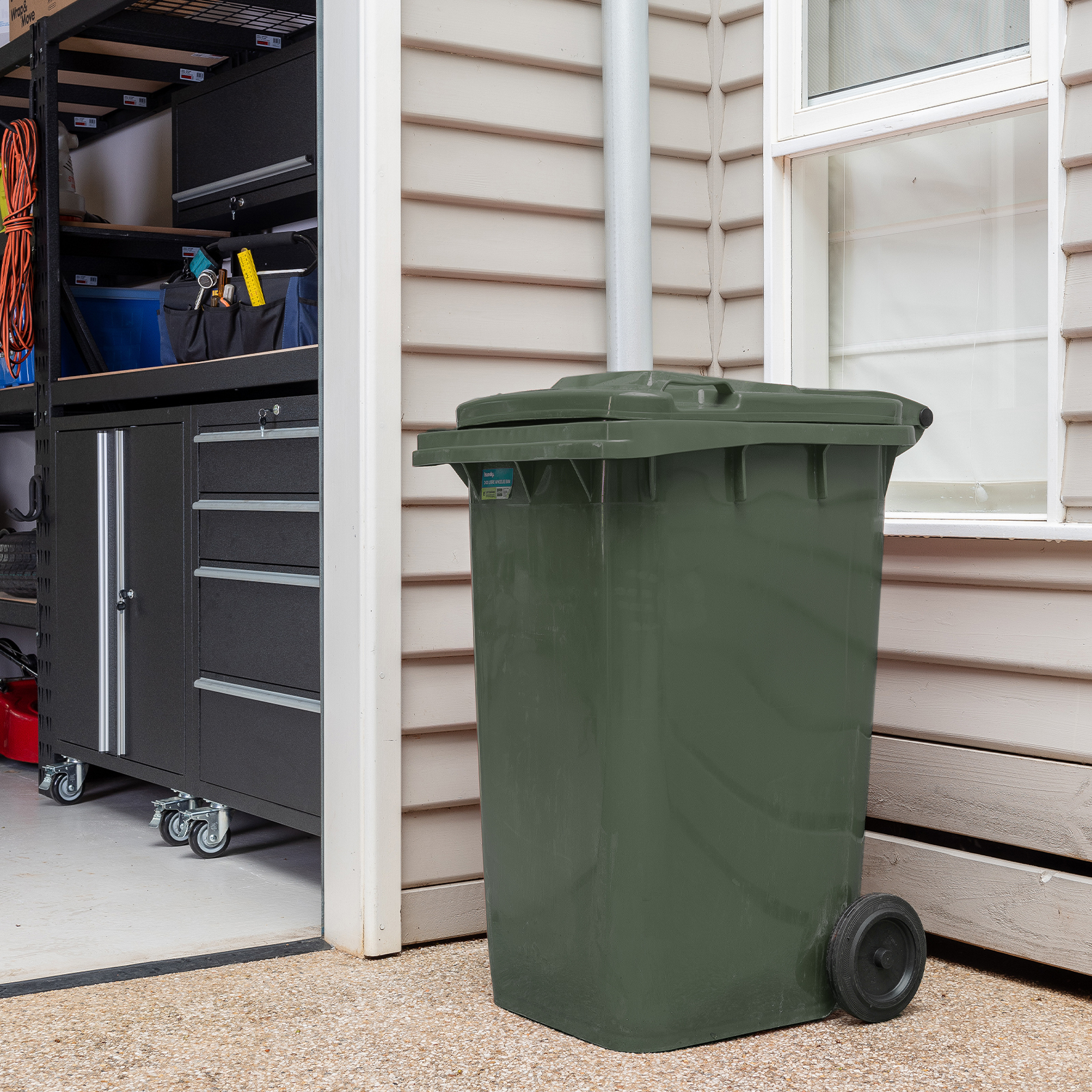 Handy 240L Green Wheelie Bin 4 Handy 240L Green Wheelie Bin