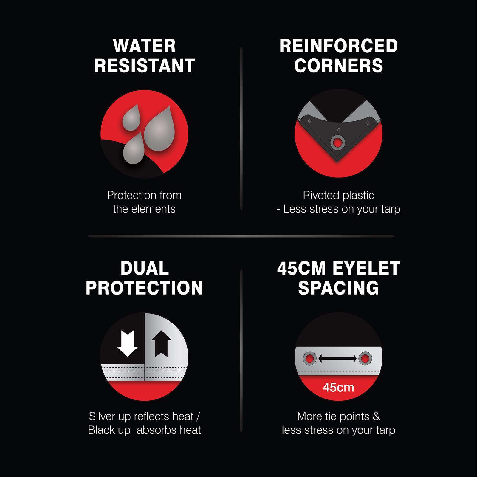 Polytuf 10.9 x 12.2m Extra Heavy Duty Tarpaulin 4 Polytuf 10.9 x 12.2m Extra Heavy Duty Tarpaulin