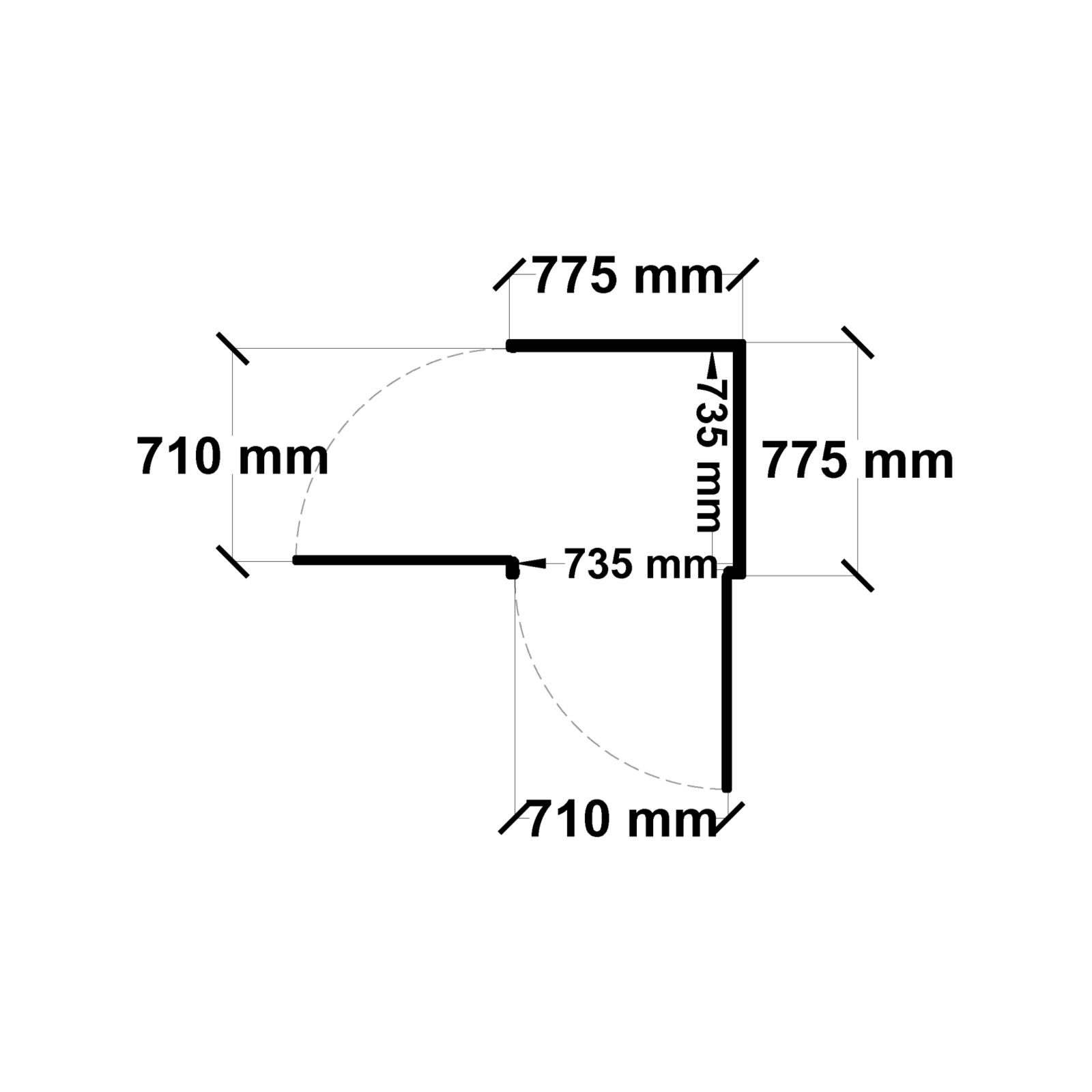 Build-a-Shed 0.8 x 0.8 x 2.1m Gable Single Hinged Door Shed with Single Hinged Side Door - Cream
