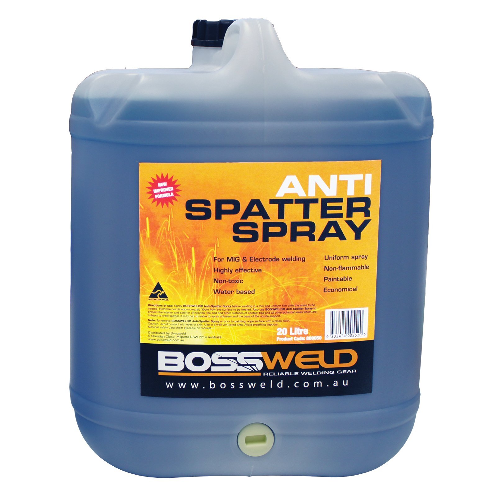 Bossweld 20L Water Based Anti Spatter Spray