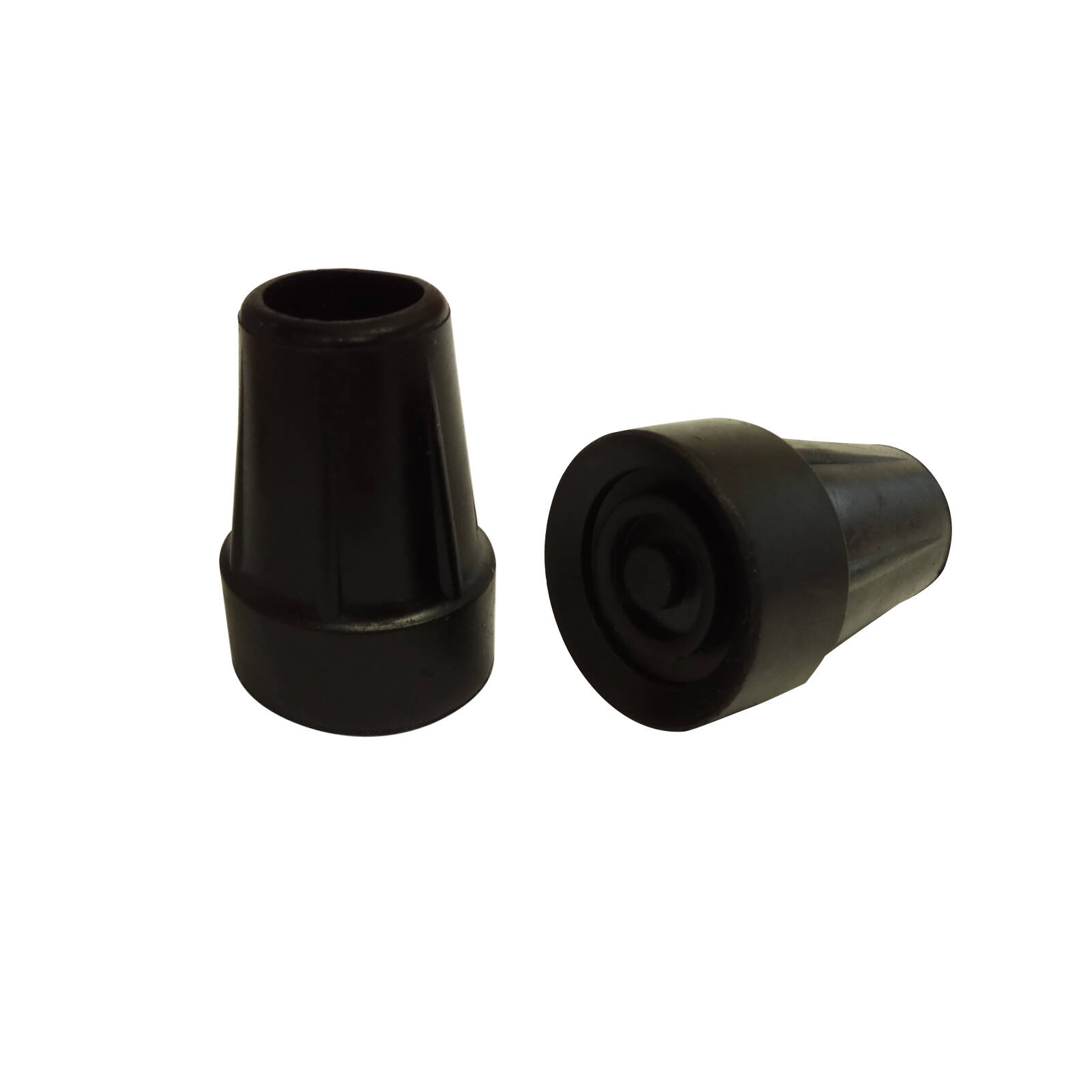 Surface Gard Black Rubber Crutch Tip - 2 Pack