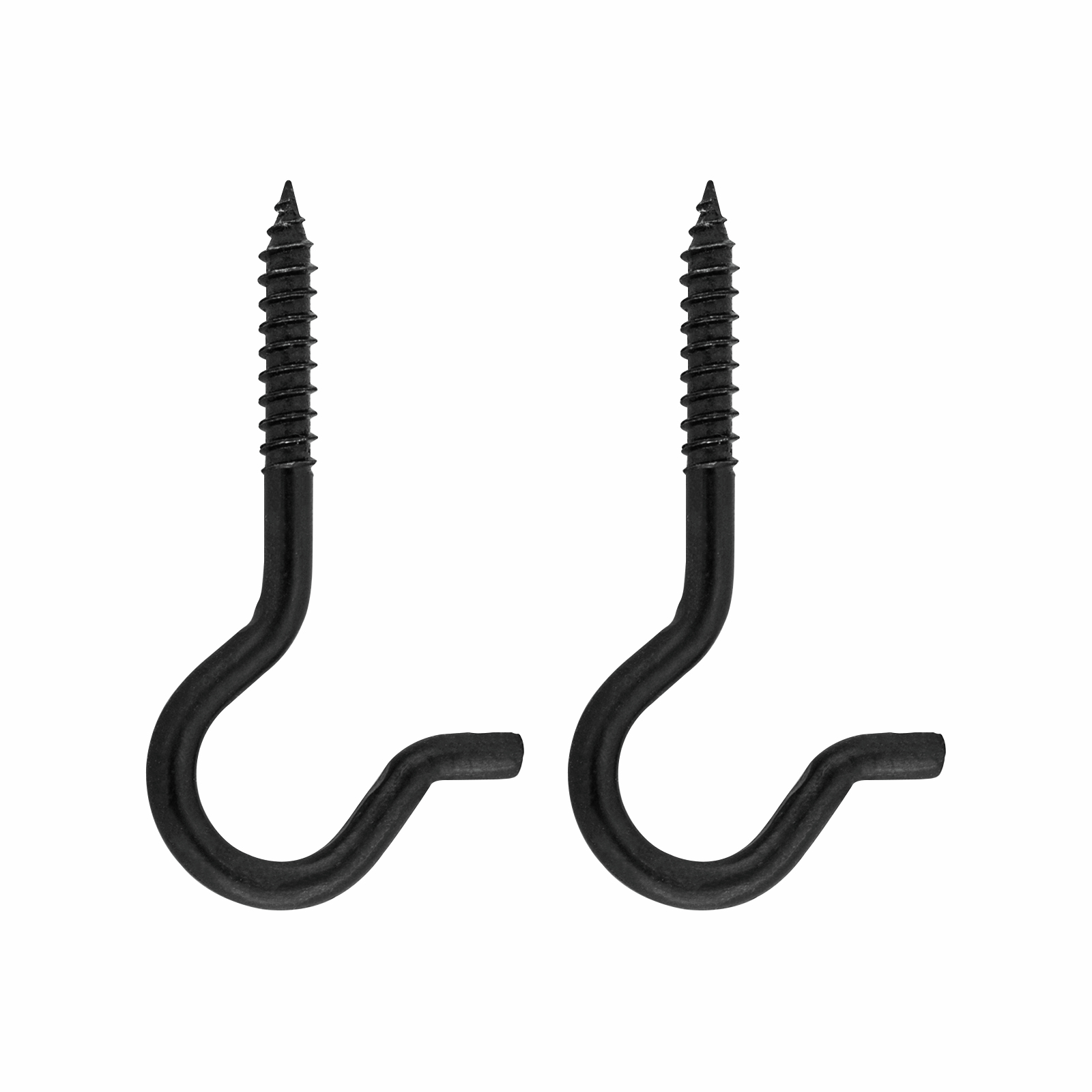 Pinnacle 65 x 4mm Matte Black Ceiling Hook - 2 Pack