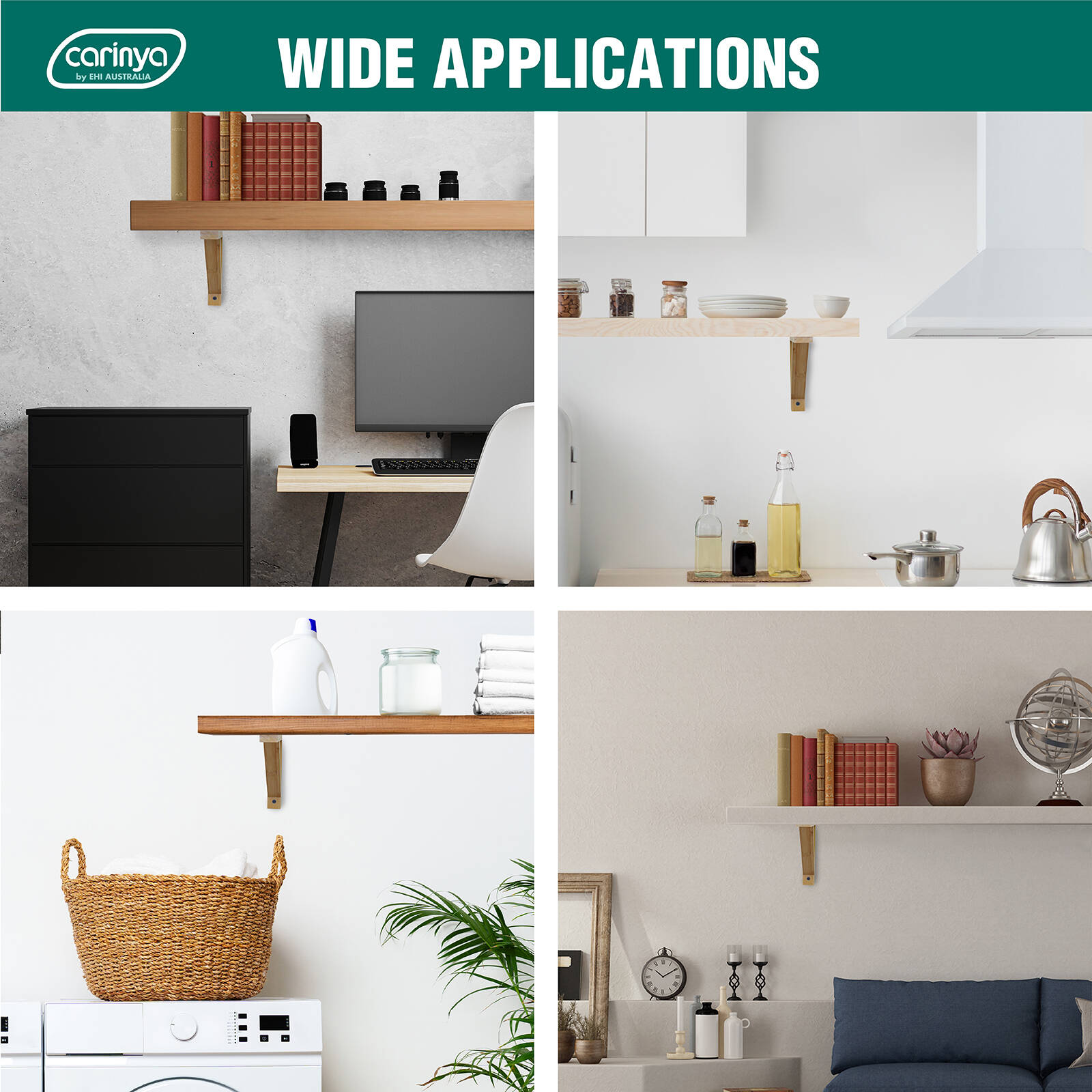 Carinya 260 x 230mm Raw Pine Stayed Bracket