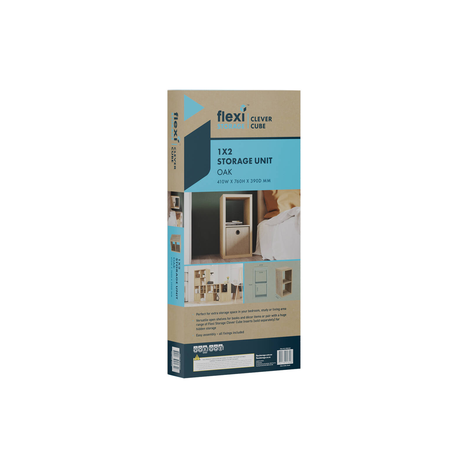 Flexi Storage Clever Cube 410 x 760 x 390mm Oak 1 x 2 Storage Unit 6 Flexi Storage Clever Cube 410 x 760 x 390mm Oak 1 x 2 Storage Unit
