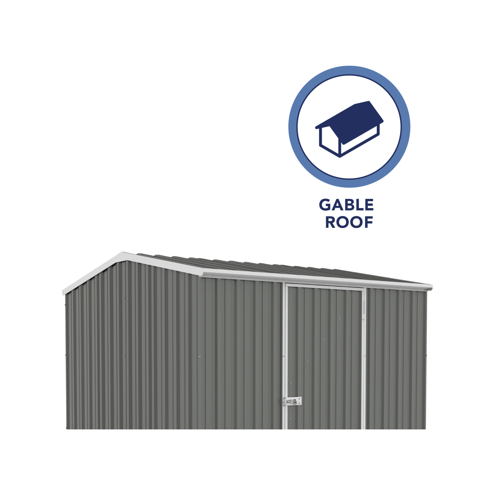 Absco Sheds 2.26 x 2.26 x 2.0m Woodland Grey Premier Single Door Garden Shed