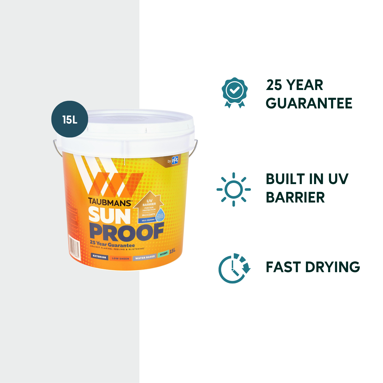 Taubmans 15L Accent Low Sheen Sunproof Exterior Paint 3 Taubmans 15L Accent Low Sheen Sunproof Exterior Paint