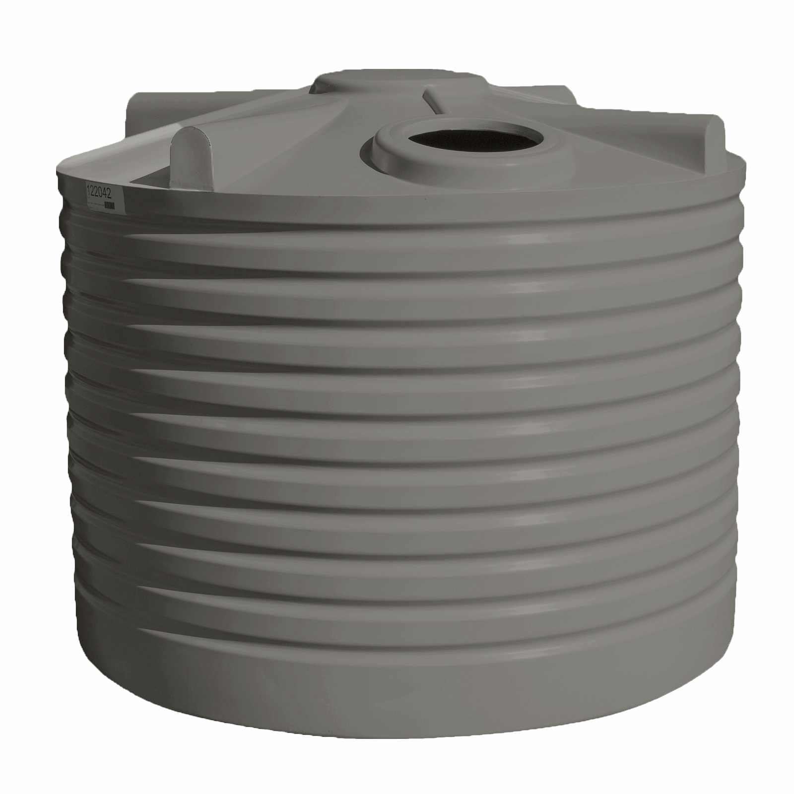 Clark Tanks 5000L Squat Round Poly Water Tank - Gull Grey