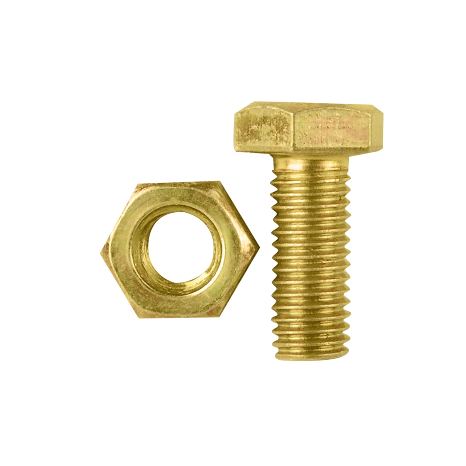 Pinnacle M10 x 25mm Yellow Zinc Hi Tensile Hex Bolt And Nut - 4 Pack