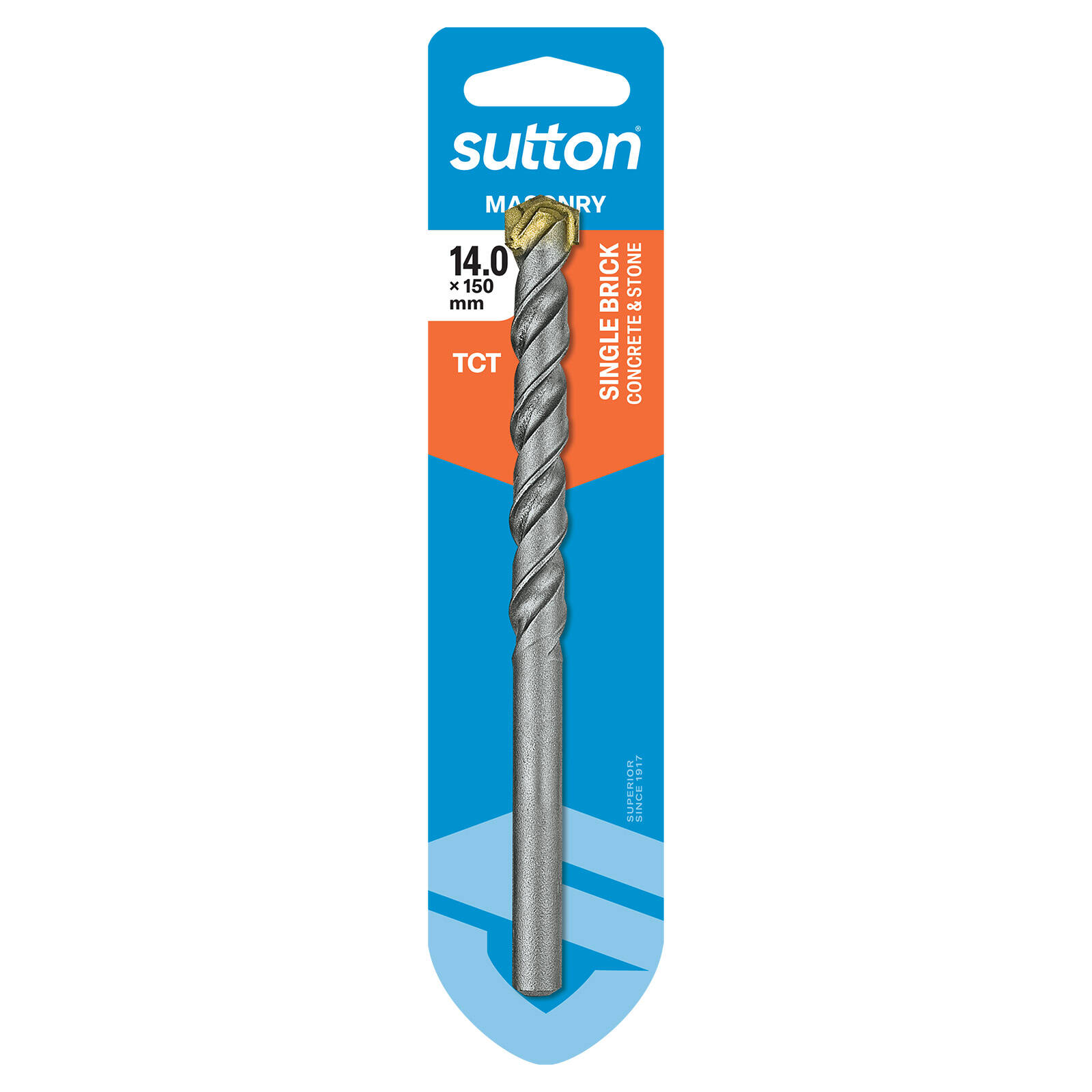 Sutton Tools 14 x 150mm SB TCT Masonry Drill Bit