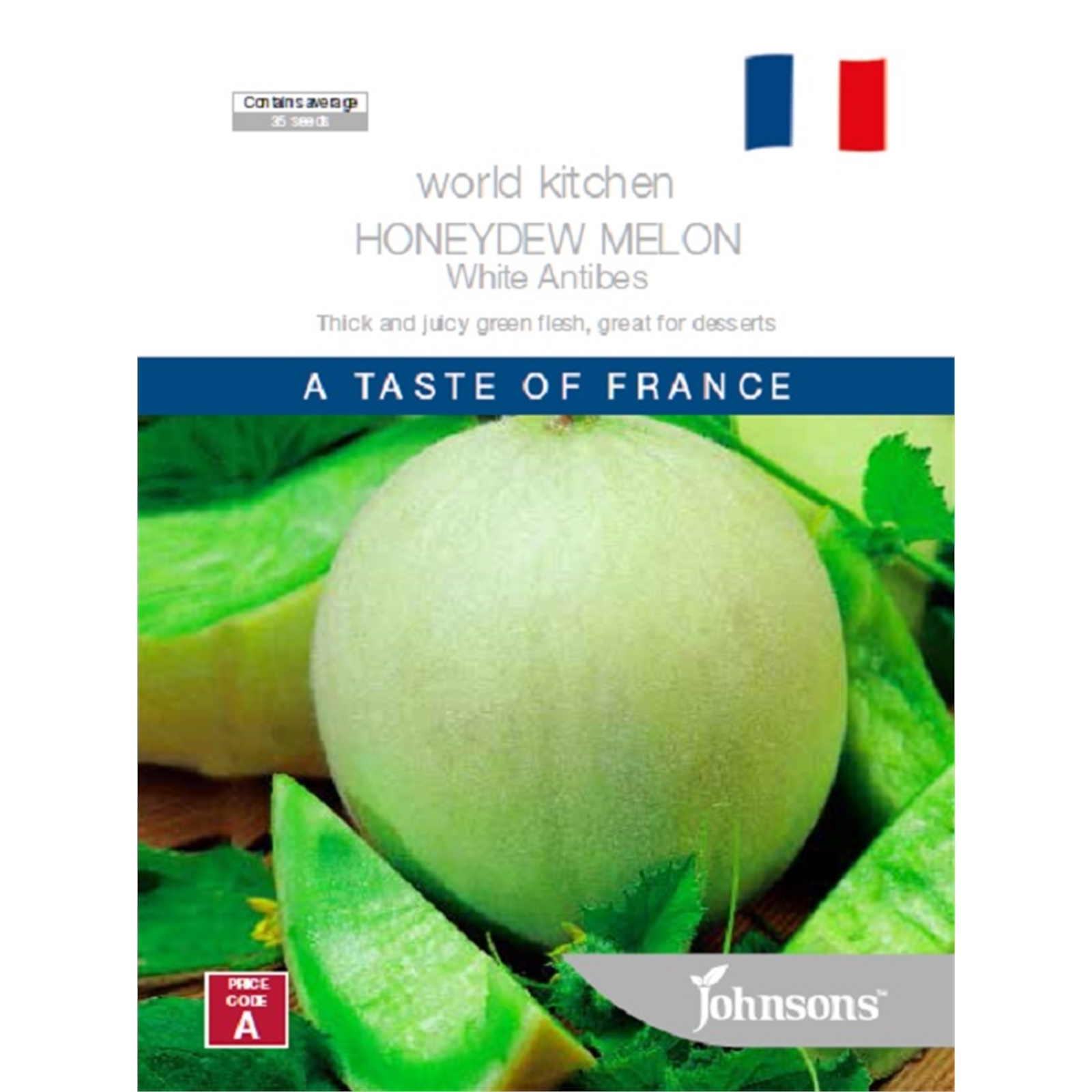 Johnsons Honey Dew Melon World Kitchen Seeds