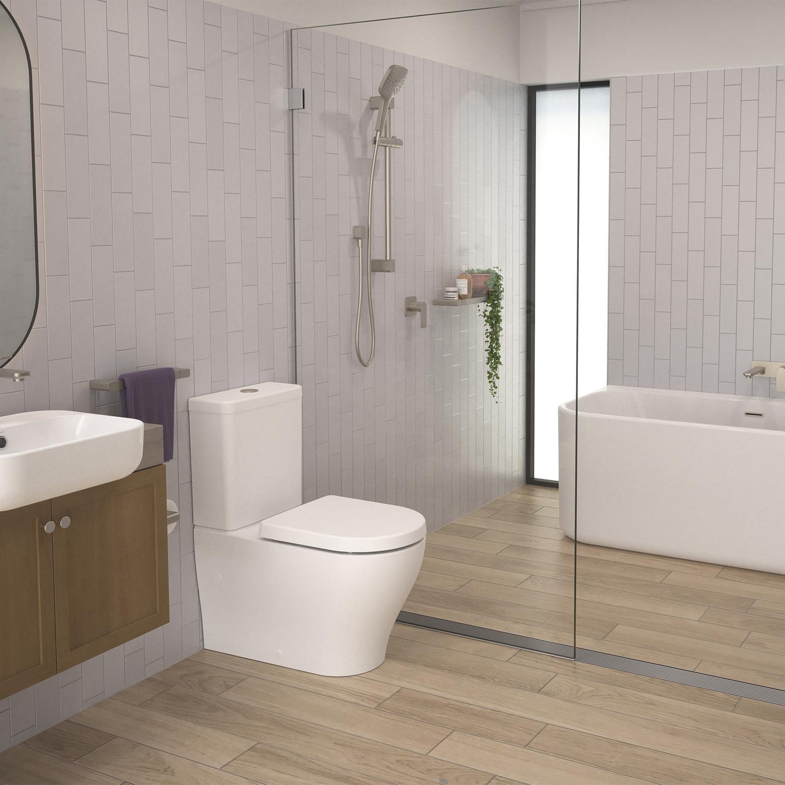 Caroma Luna Cleanflush Wall Faced Toilet Suite WELS 4 Star 4.5L/Full