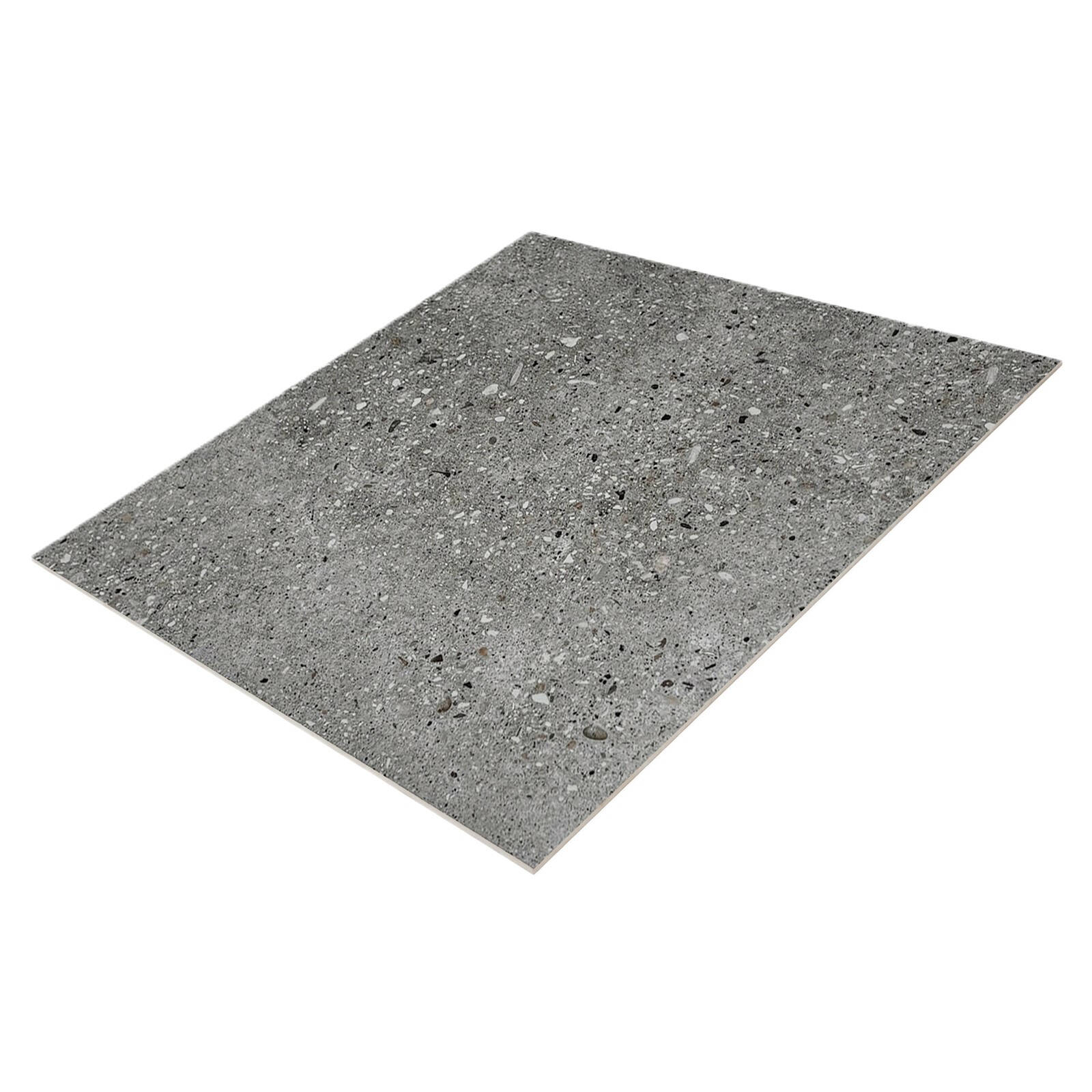 Duratile 60 x 60cm 1.08m² Aggregate Grey Porcelain Indoor Floor Tile - 3 Carton