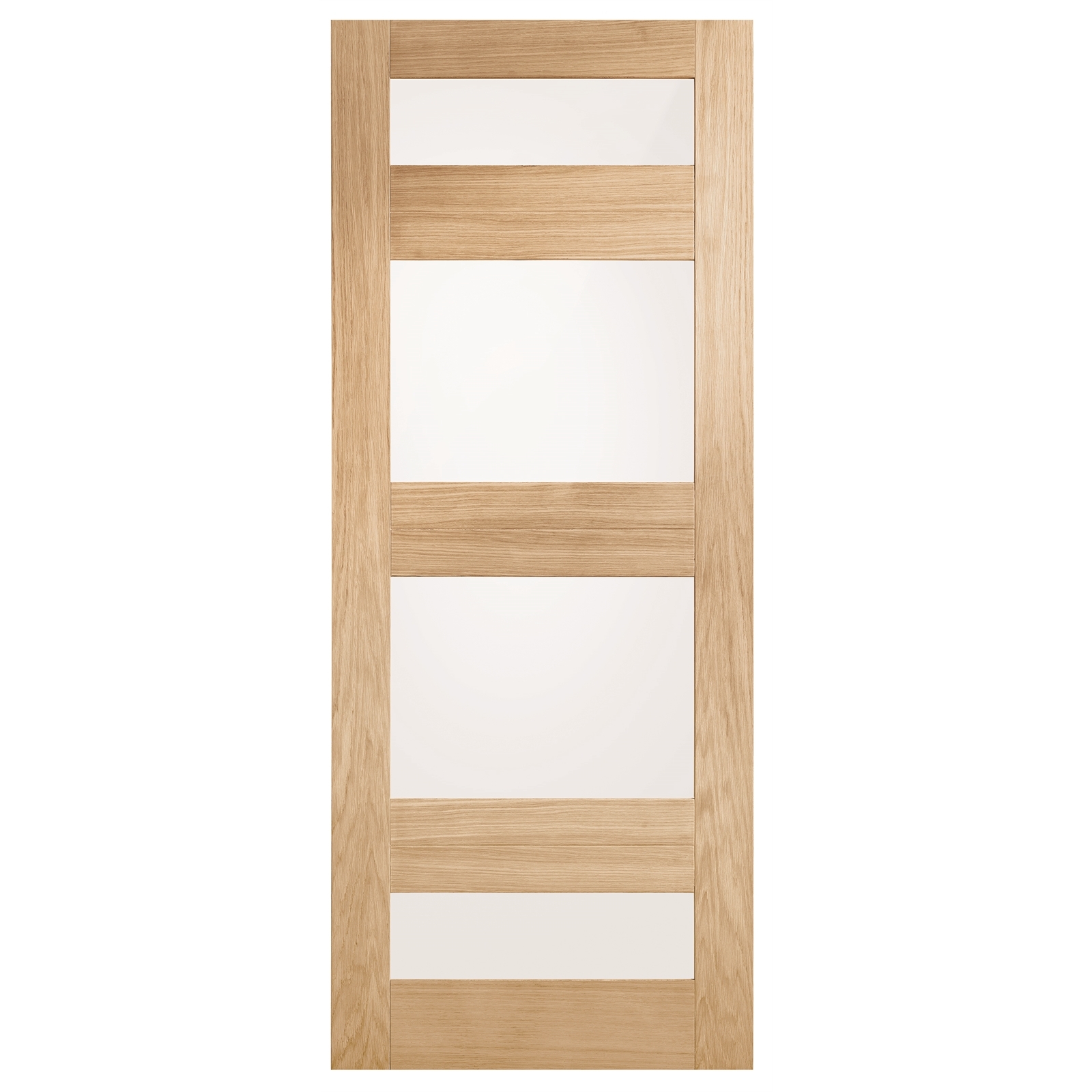 Corinthian Moda White Oak Translucent Glass Internal Door AMODG13 - 620mm x 2340mm x 35mm