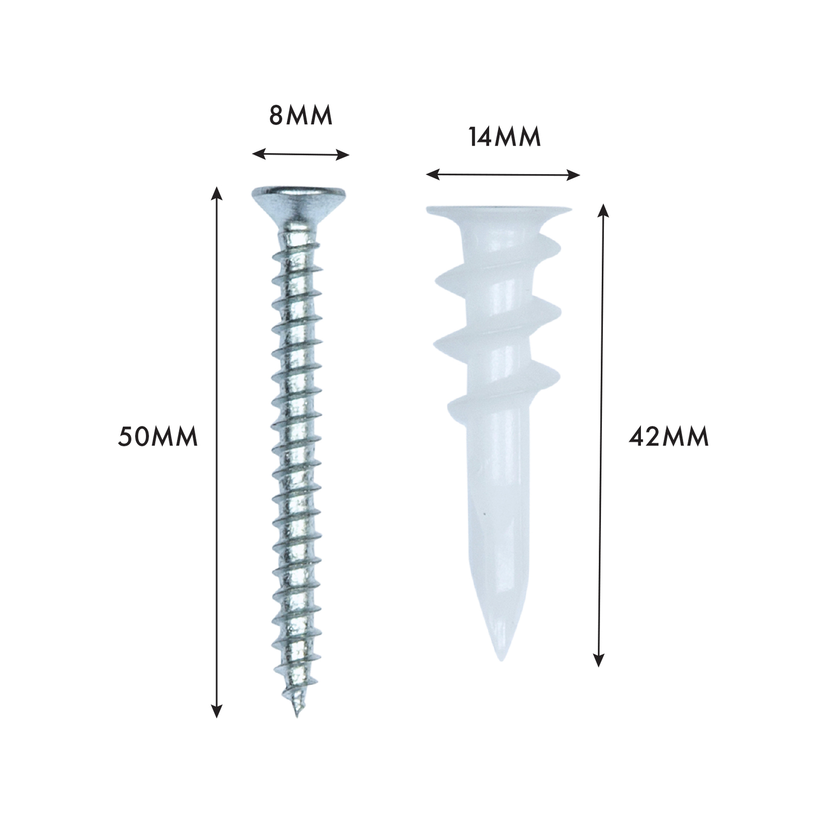 Flexi Storage Home Solutions Plasterboard Wall Fixings - 10 Pack 4 Flexi Storage Home Solutions Plasterboard Wall Fixings - 10 Pack