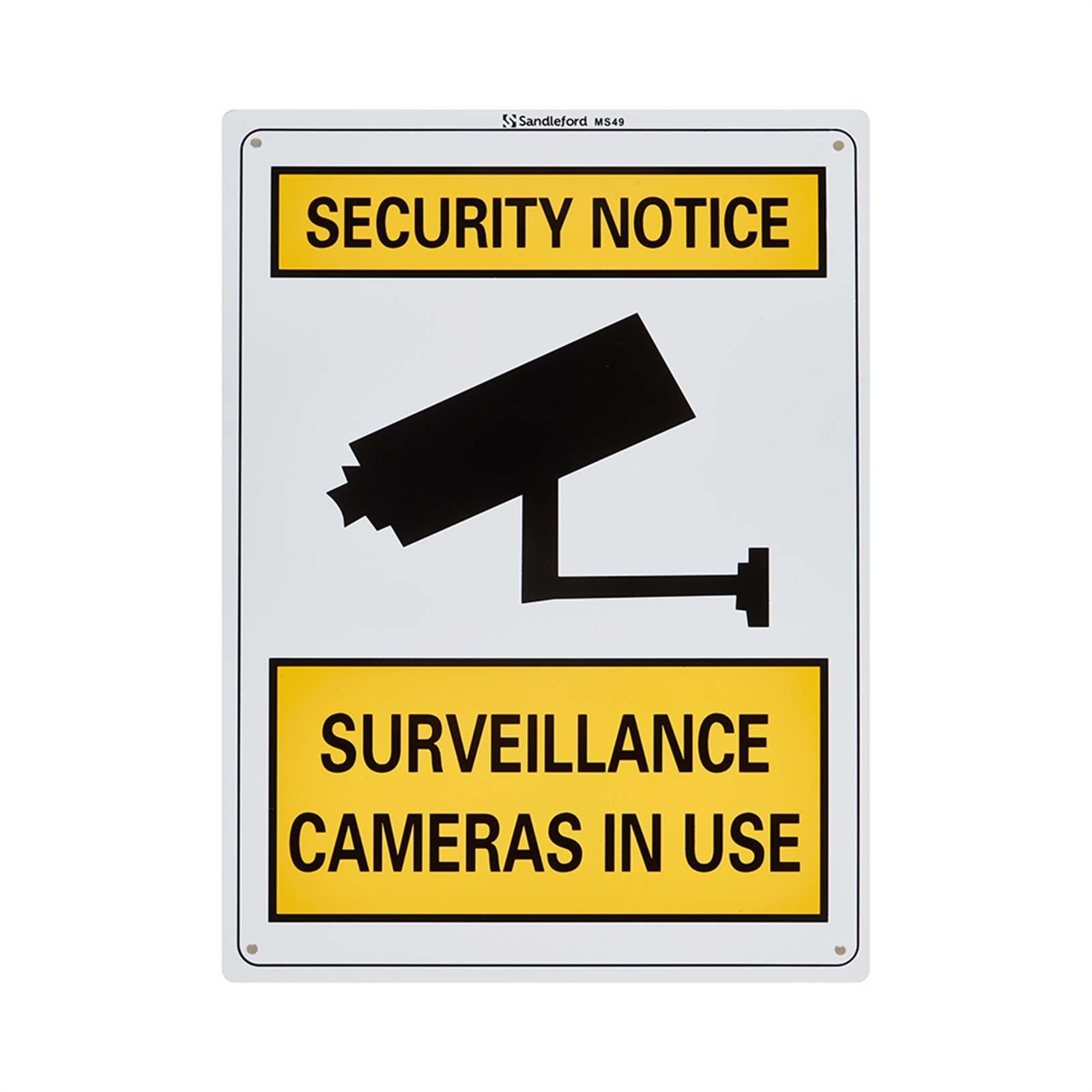Sandleford 300 x 225mm Surveillance Cameras In Use Plastic Sign