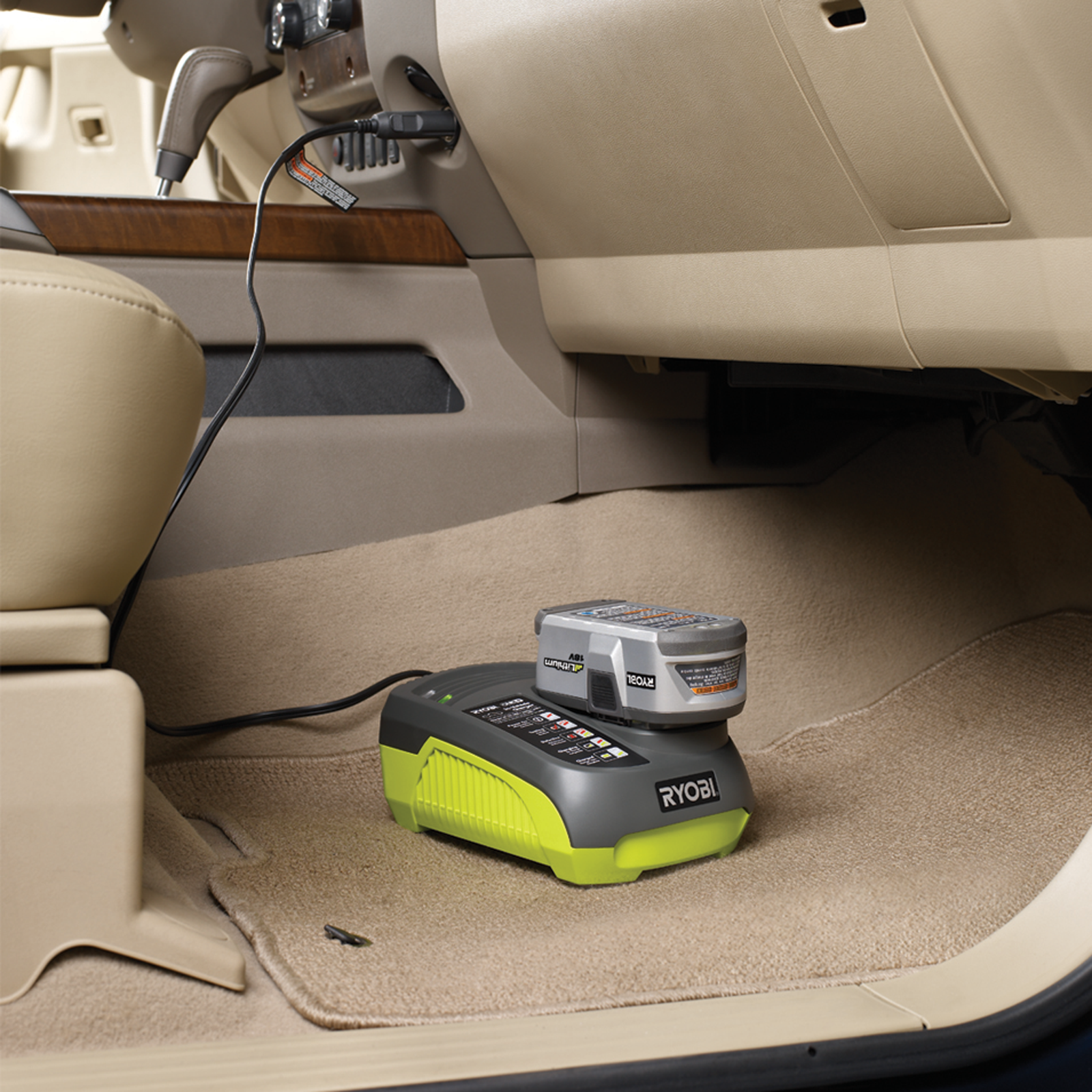 Ryobi One+ 14.4 - 18V Dual Chemistry Car Battery Charger BCL1418IV