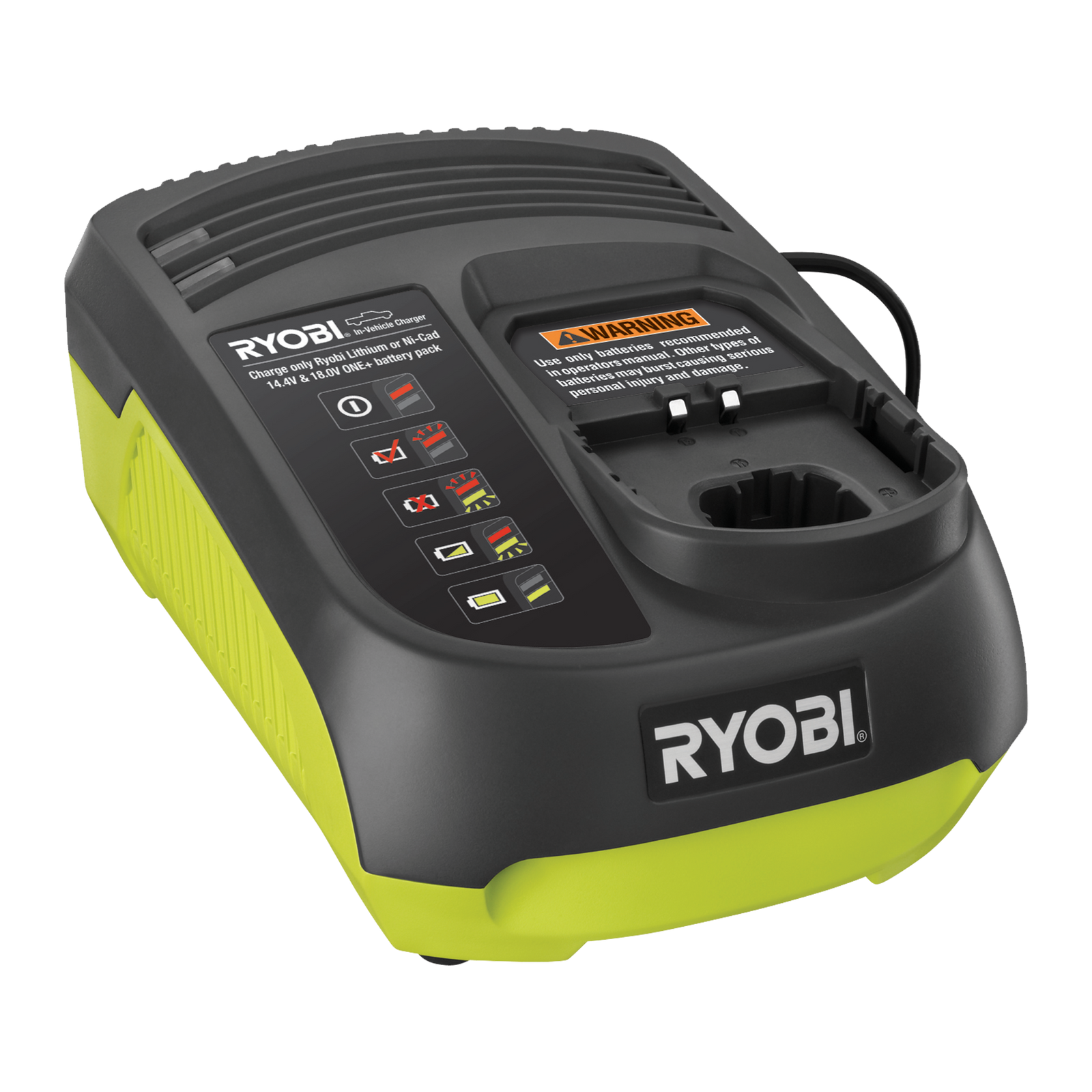 Ryobi One+ 14.4 - 18V Dual Chemistry Car Battery Charger BCL1418IV 4 Ryobi One+ 14.4 - 18V Dual Chemistry Car Battery Charger BCL1418IV